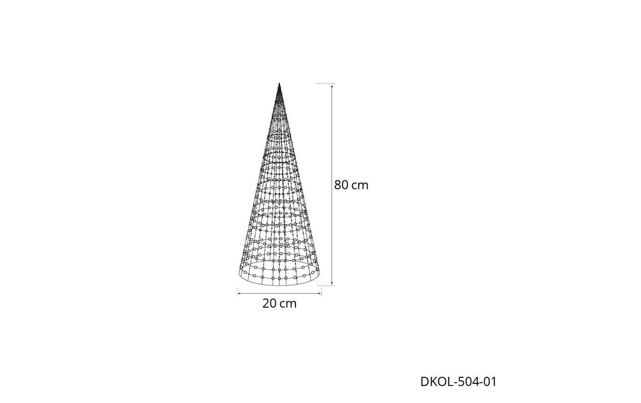 STT LED Dekofigur »Glamour cone tree« Warmweiss