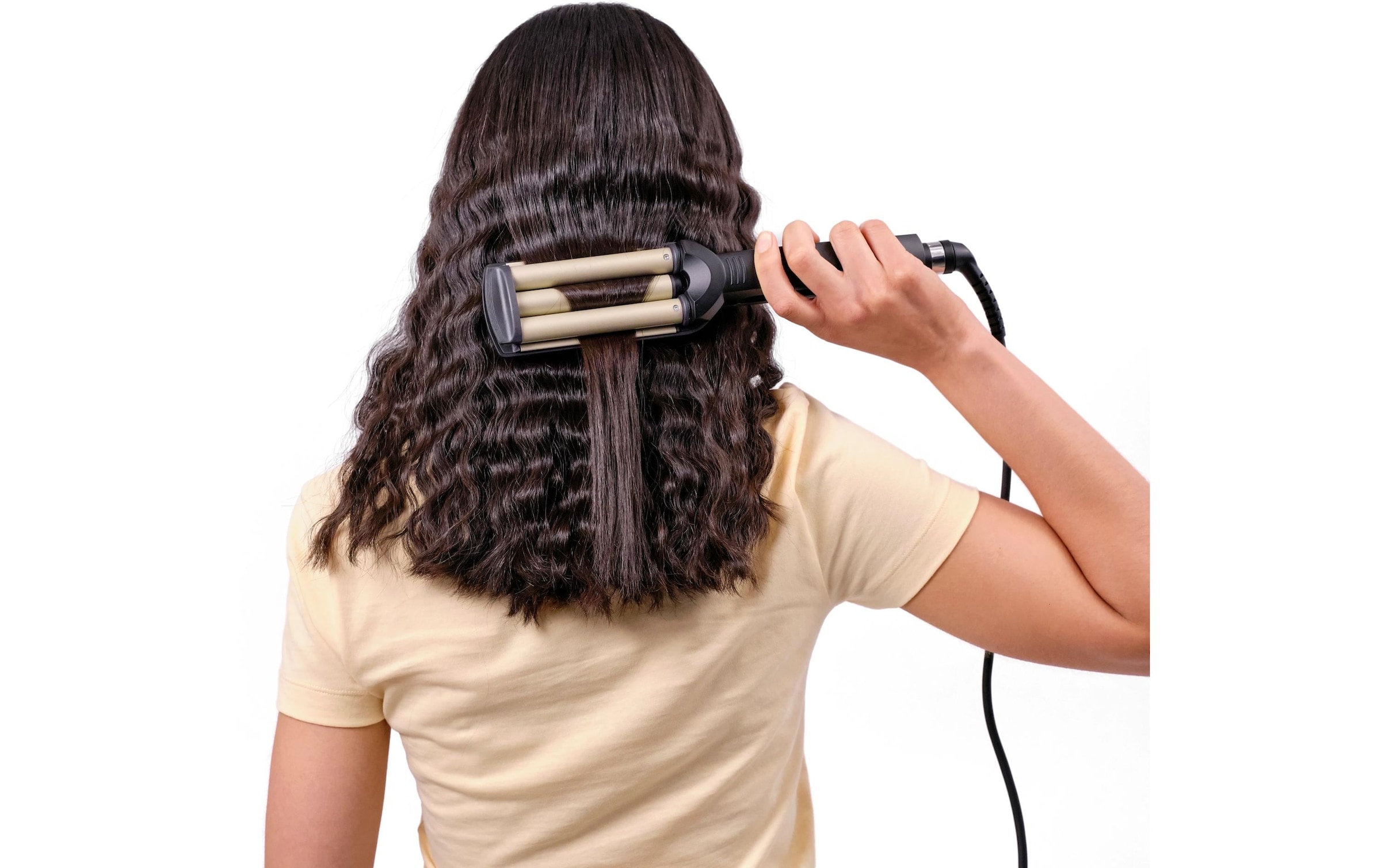 BaByliss Welleneisen »BaByliss Easy Waves Welleneisen mit Titan-Keramik, Lockenstab, C260E« Titanium-Keramik-Beschichtung Styler für Beachwaves und Wellen, 3 Temperaturstufen bis 200 °C