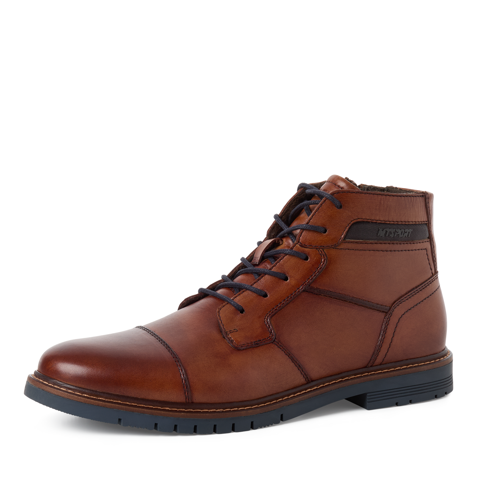 MARCO TOZZI Schnürstiefelette  Schnürboots, Herbstschuh, mit Kontrast-Rahmennaht