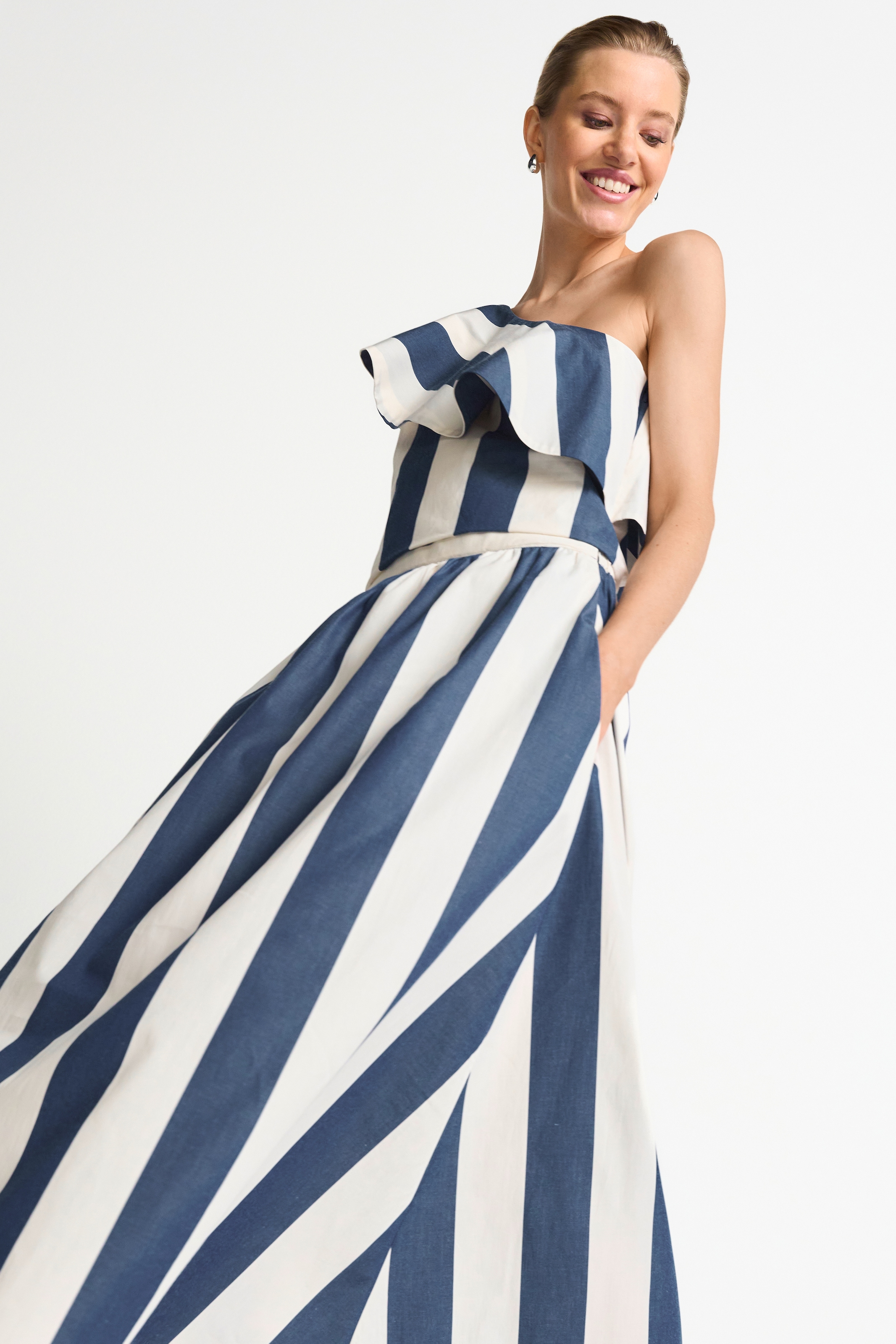 RICHROYAL Jupe midi Coupe regular avec motif à rayures