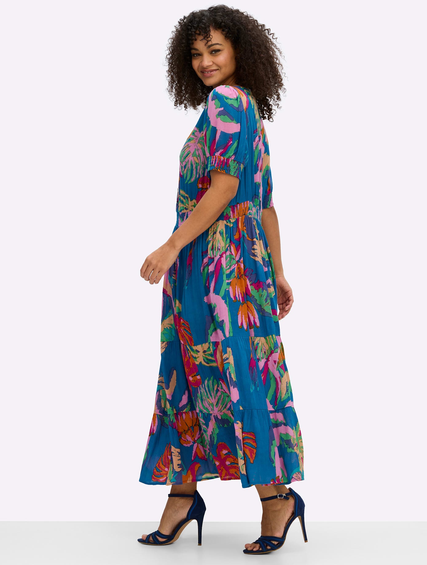 Sheego Robe imprimée »Kleid« Poches pour les mains