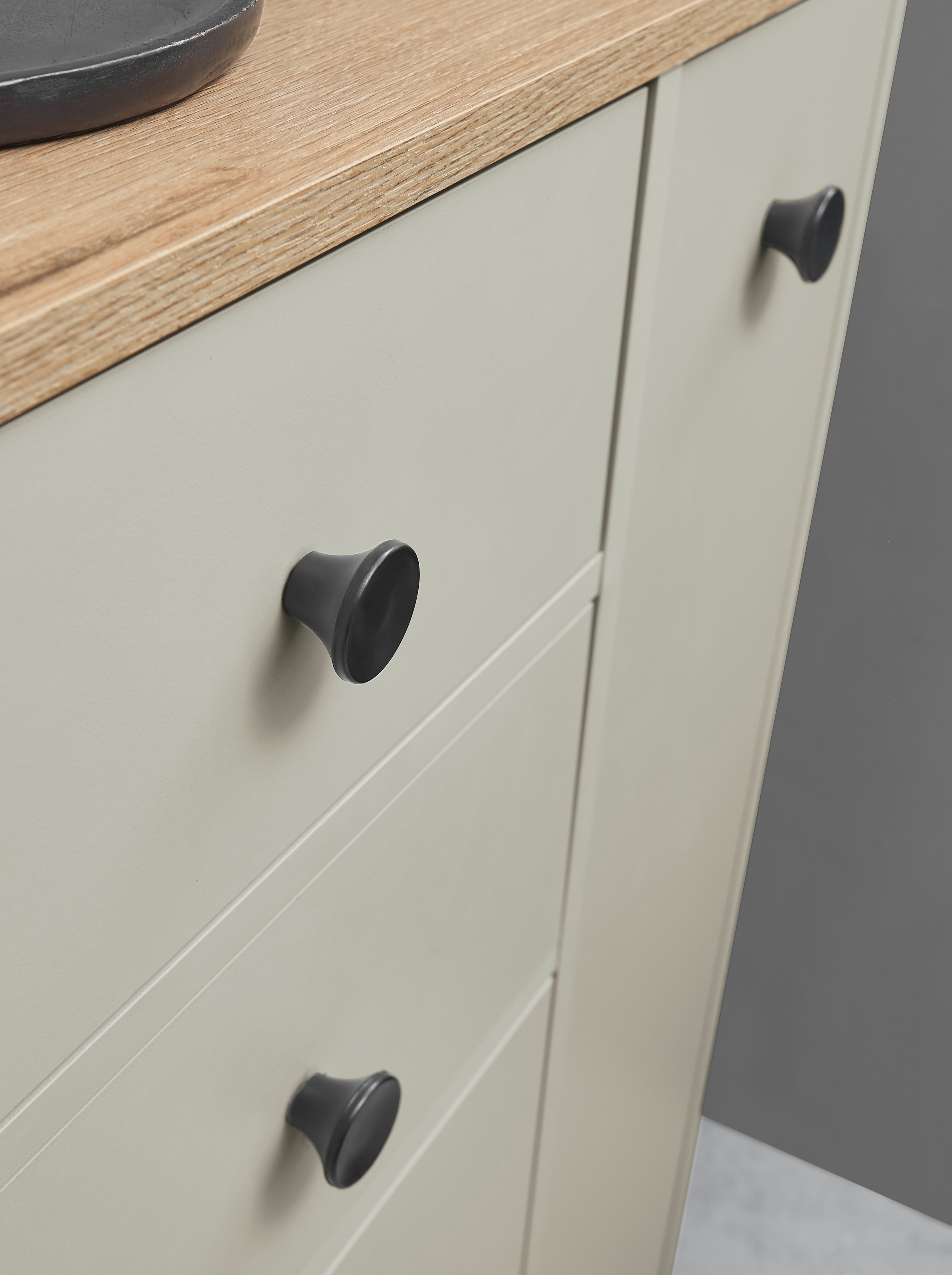 BASIC by Balculina Midischrank »Linea« 1 Stk. tlg. Breite 38cm, U-Profil Füsse, Unterflurauszug
