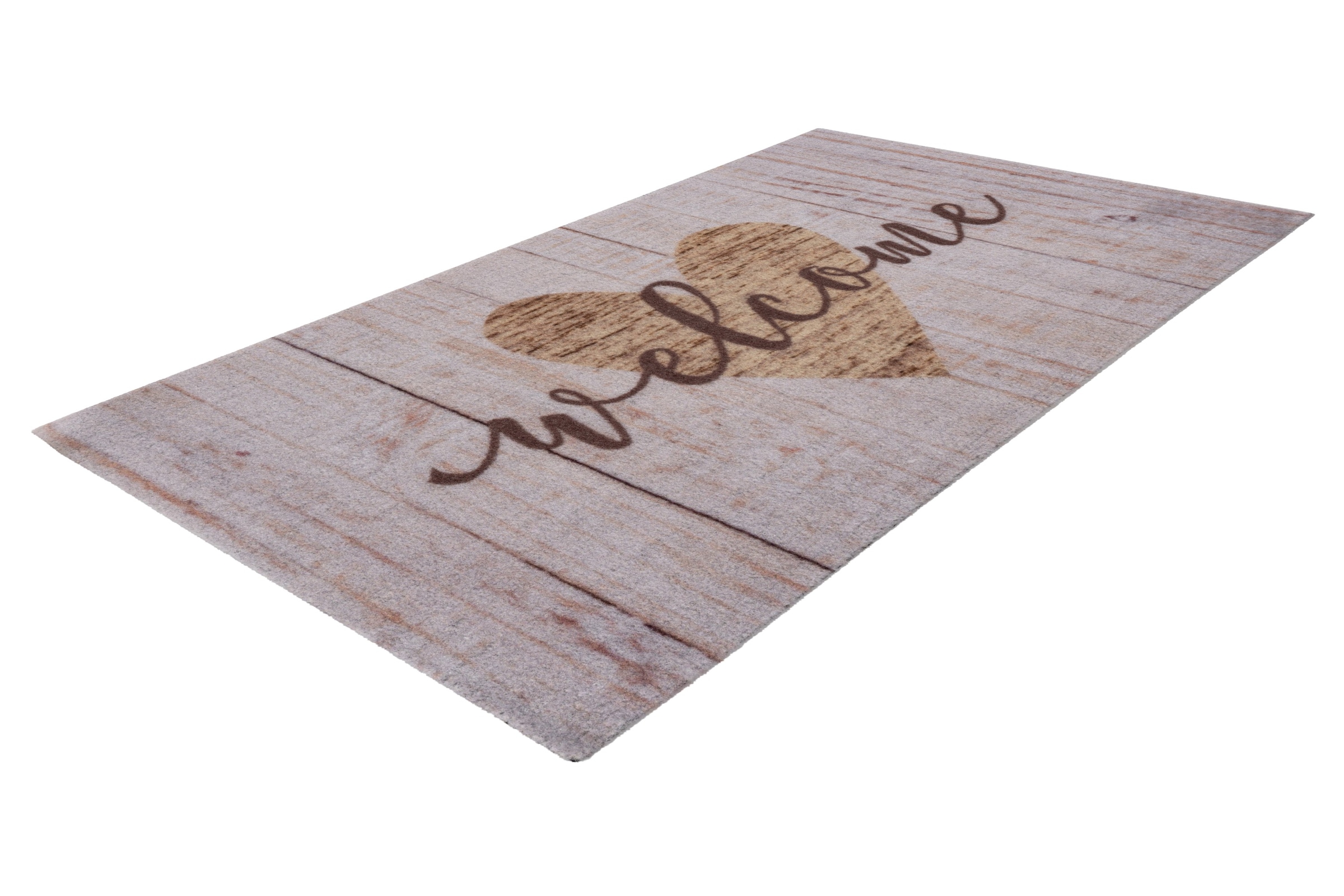 Kayoom Fussmatte »Cosy Entry 625« rechteckig 6 mm Höhe Türmatte, Schmutzfang, Welcome Herz, Eingang