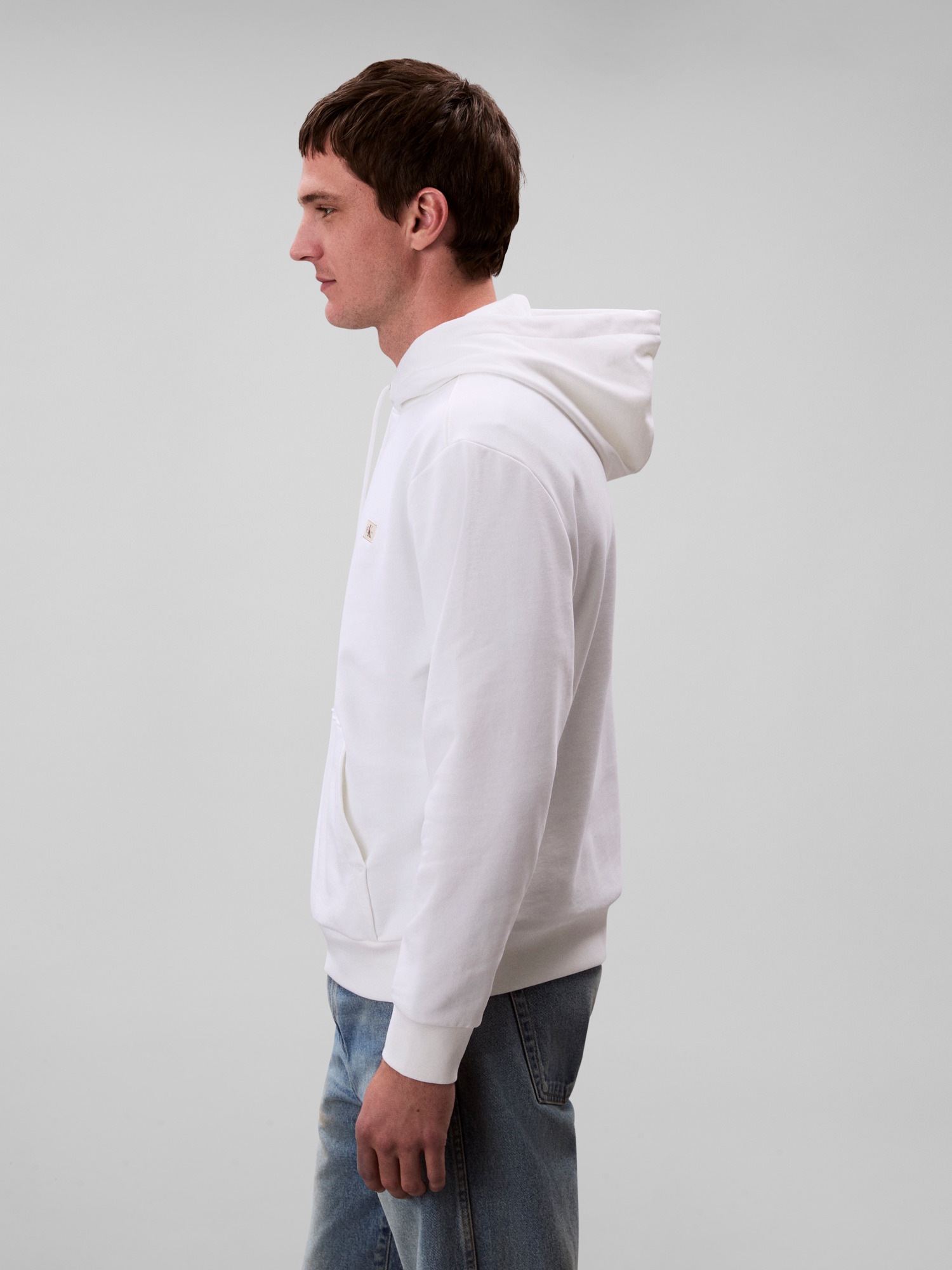 Calvin Klein Jeans Sweat à capuche »400GSM TERRY BADGE HOODIE«, Mit Rundhalsausschnitt
