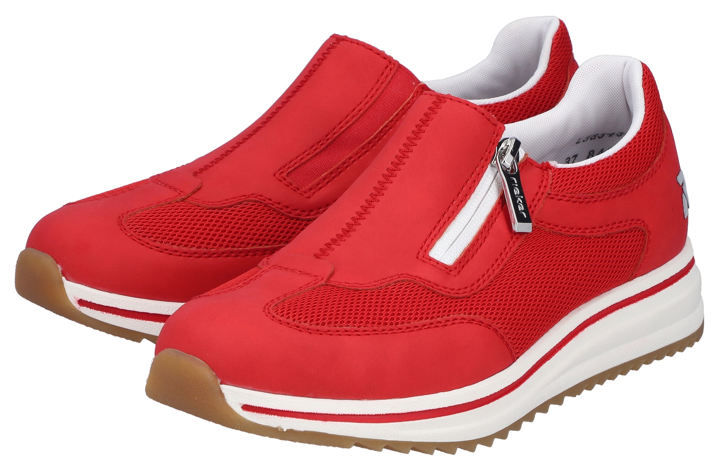 Rieker Slipper  Slip-on Sneaker, Halbschuh, Freizeitschuh mit Reissverschluss