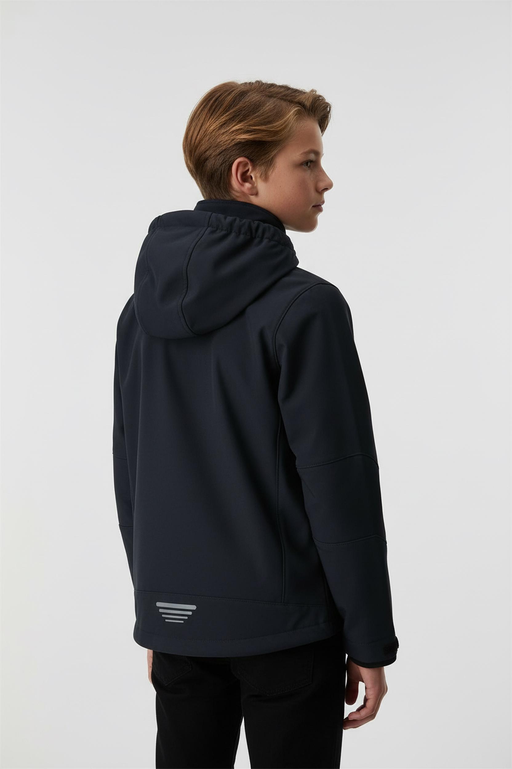 CMP Softshelljacke »KID  SOFTSHELL JACKET FIX HOOD« 1 Stk. tlg. mit Kapuze mit Clima Protect Membran, wasserabweisend, atmungsaktiv