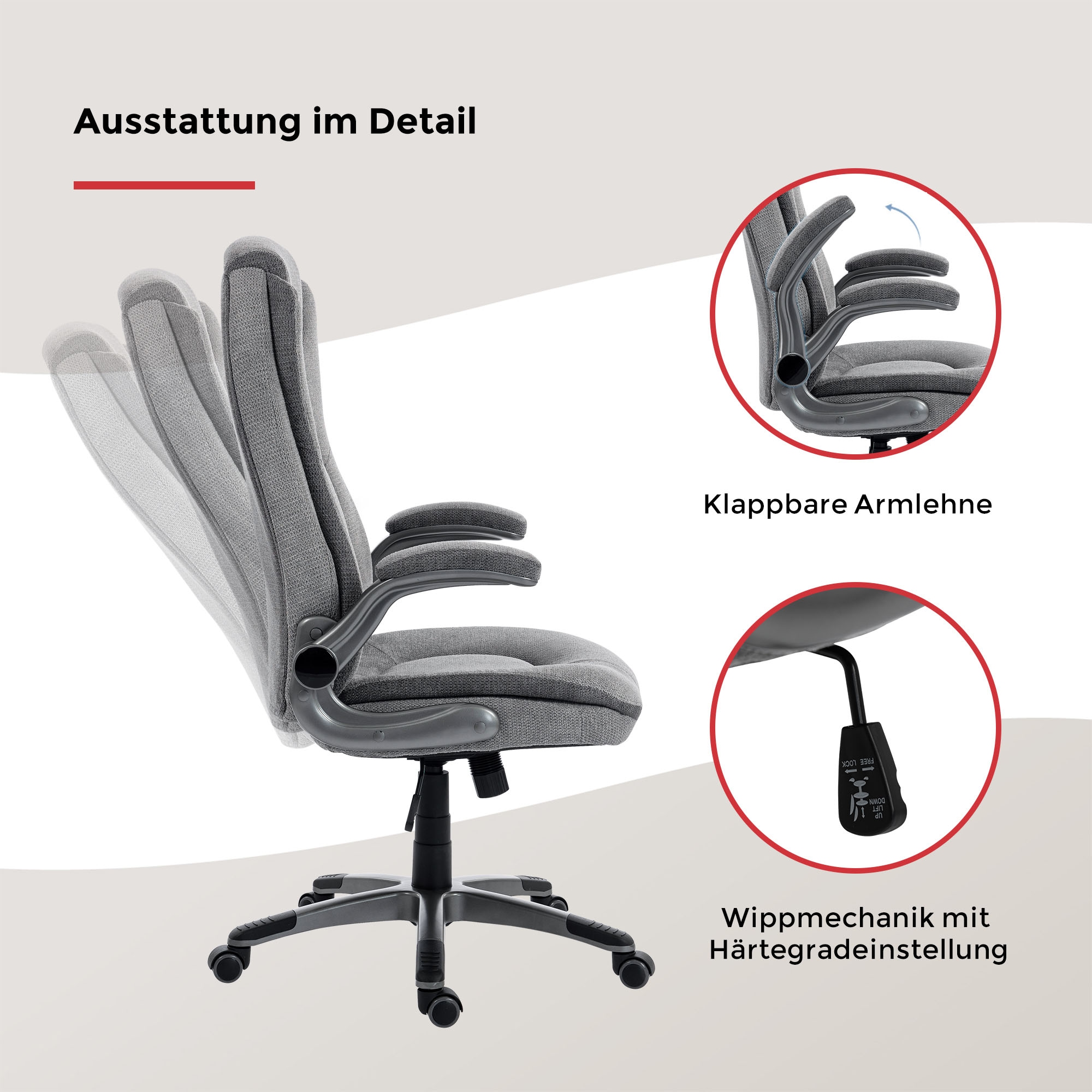 Duo Collection Fauteuil de direction »Nino« () 1 cuisaccoudoirs rabattables