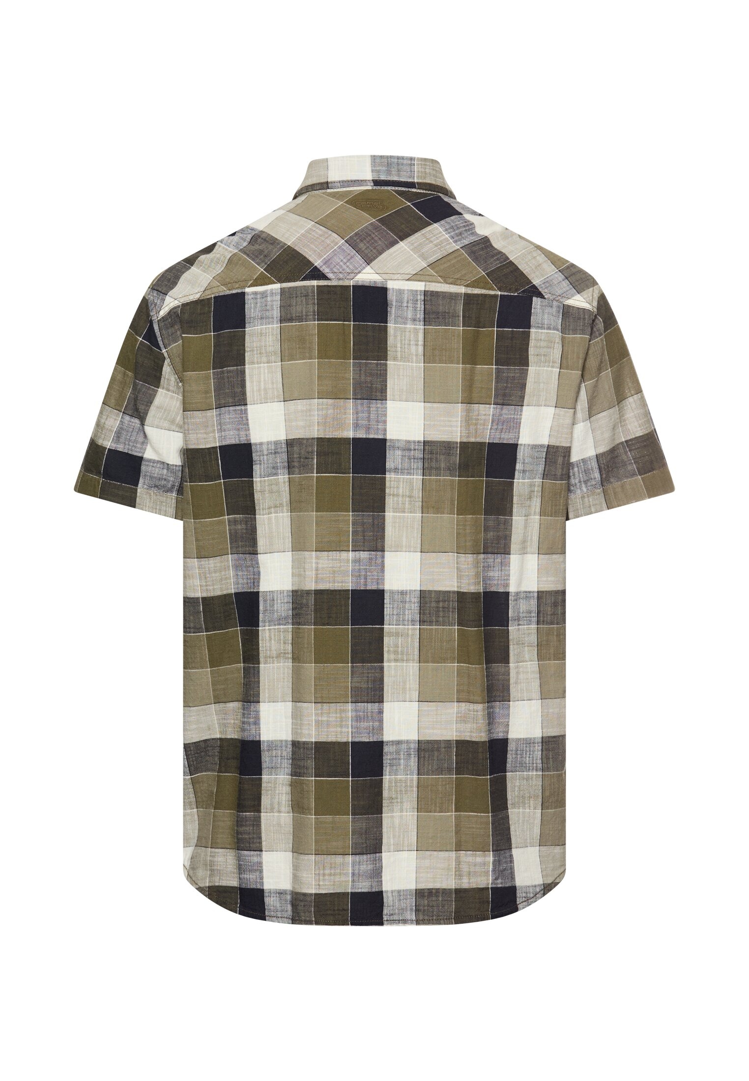 camel active Chemise à carreaux manches courtes, col boutonné