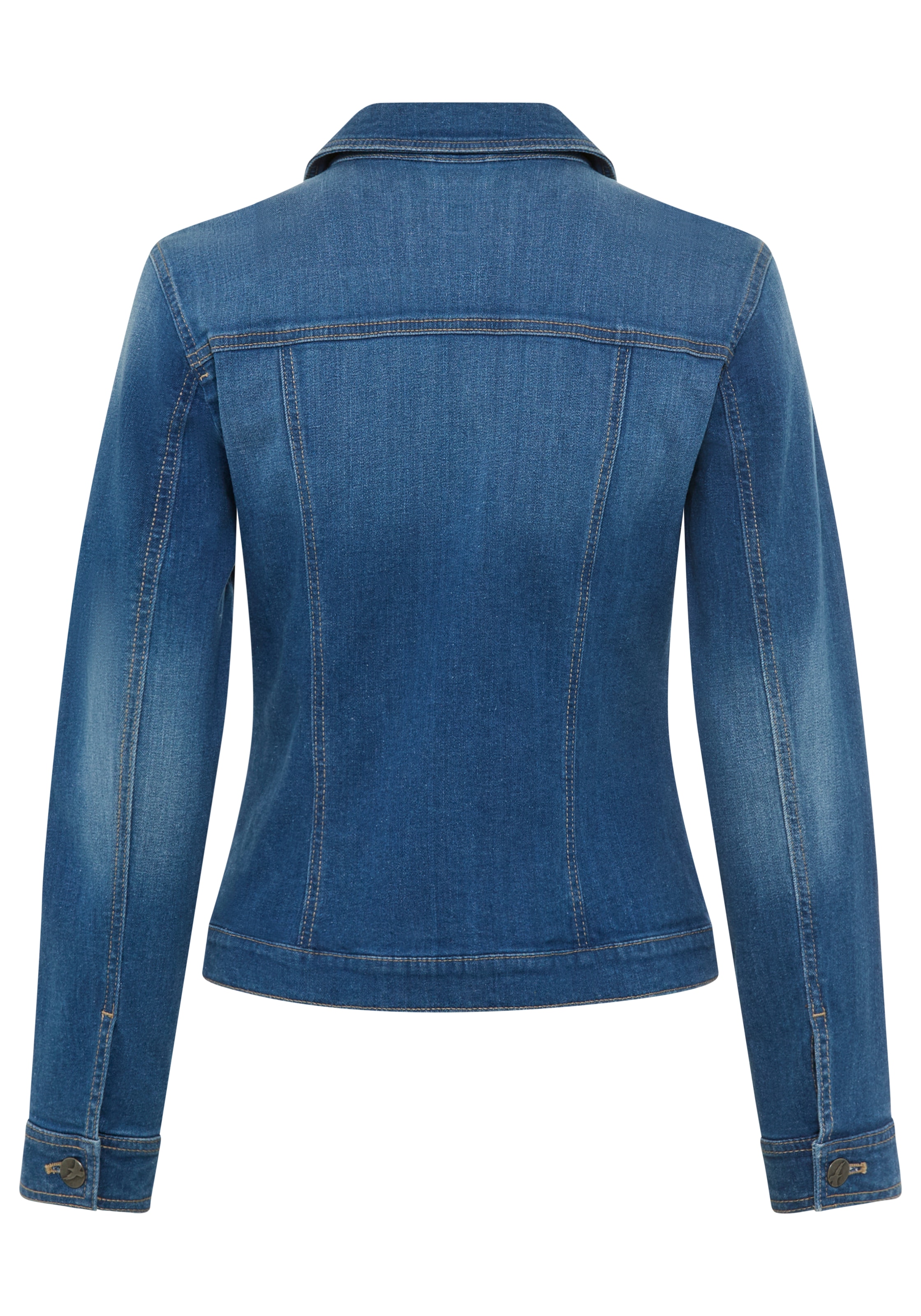 Arizona Jeansjacke aus Baumwollmischung,  figurbetont,  in Stretch-Qualität