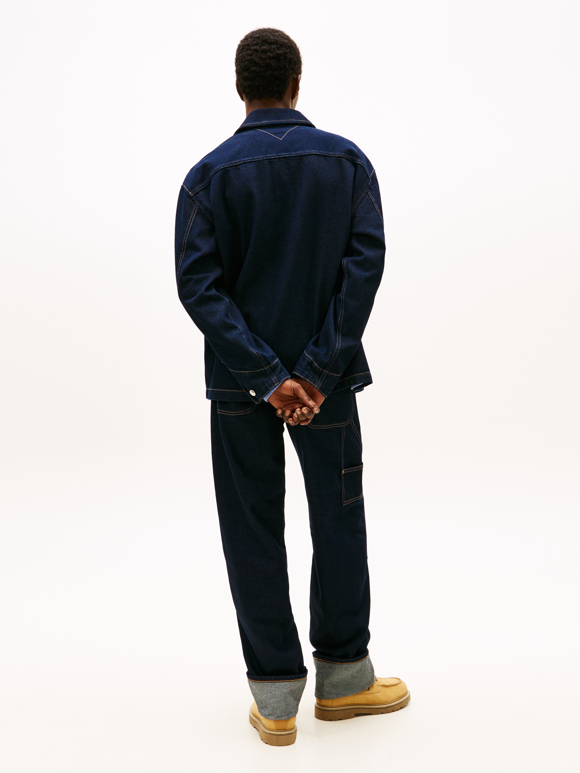 Tommy Jeans Jeansjacke »CHORE JACKET« Relaxed Fit, halbgespreizter Kragen