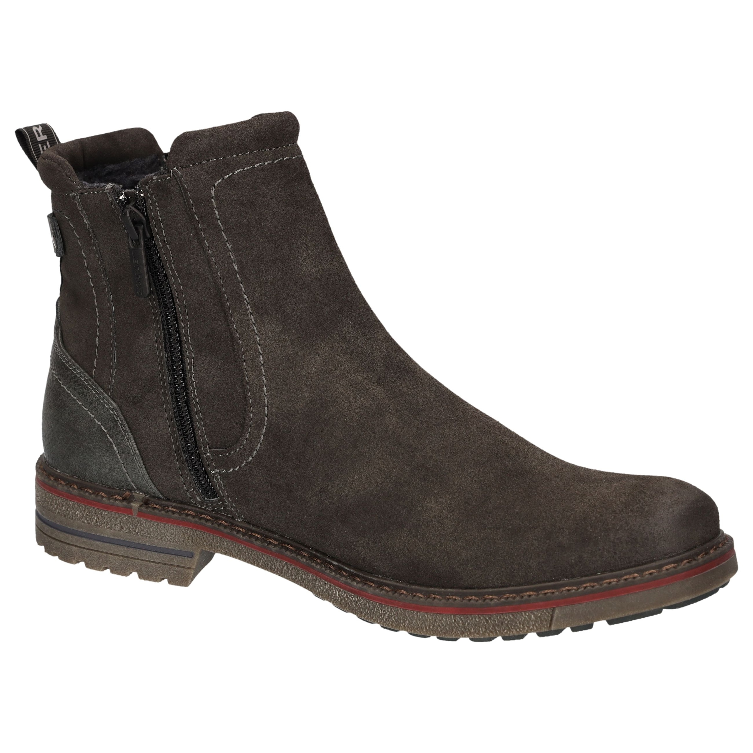 LERROS Bottines chelsea  bottes à enfiler, avec fermeture éclair, bottes d'hiver avec doublure chaude
