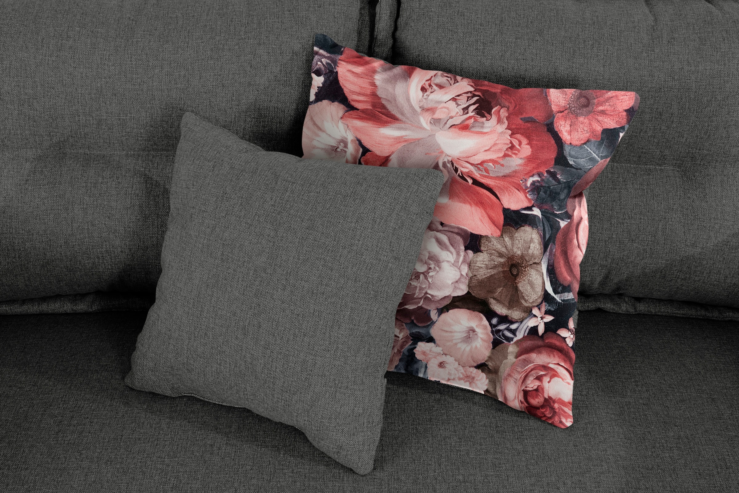 INOSIGN 2-Sitzer »Lazio« inklusive 1 Stk. Wende- und 1 Stk. Zierkissen