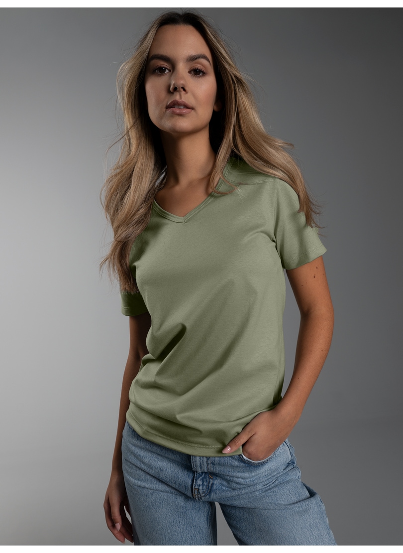 Trigema T-Shirt »TRIGEMA V-Shirt Slim Fit« 1