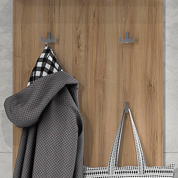 GOODproduct Garderobenpaneel »Onyx« (H/B/T): 109/55,6/21,8cm,  UV lackiert in modernem  Hochglanz