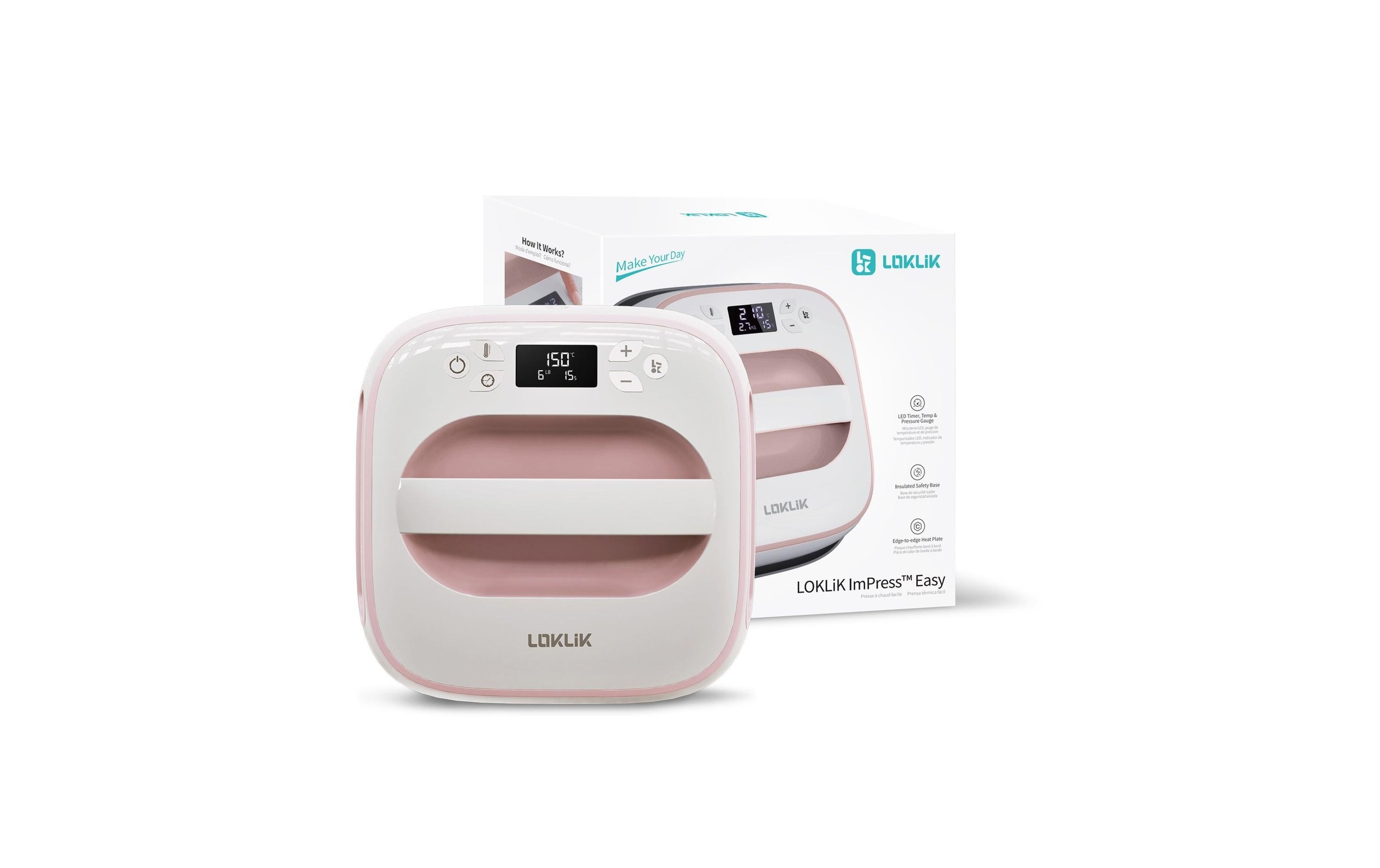 LOKLIK Handpresse »Easy« Heizplattengrösse: 25,5 x 25,5 cm