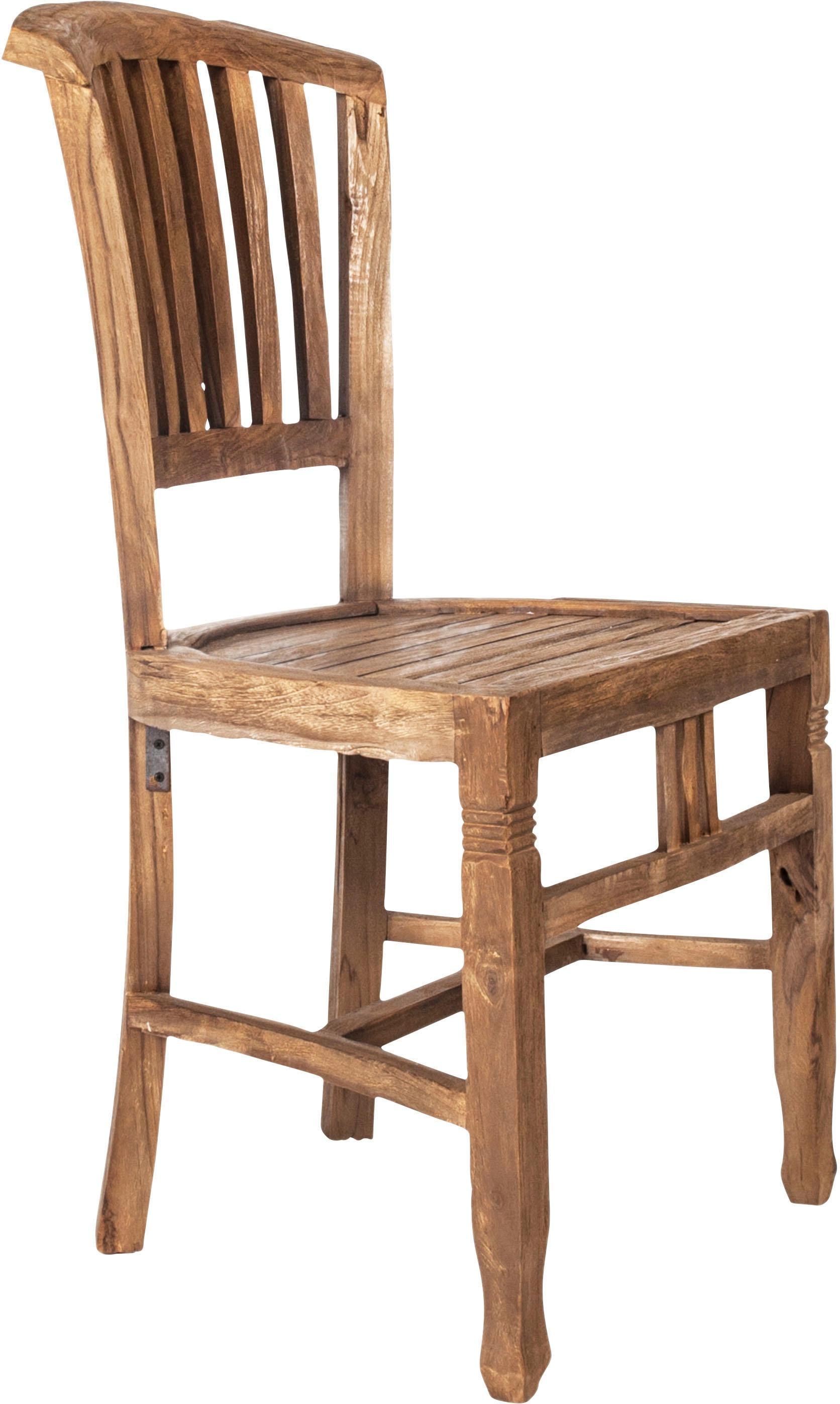 SIT Stuhl »Cottbus aus recyceltem Teakholz – Massivholz – Brettsitz« () Massiver Brettsitz aus recyceltem Teakholz mit zeitlosem Design