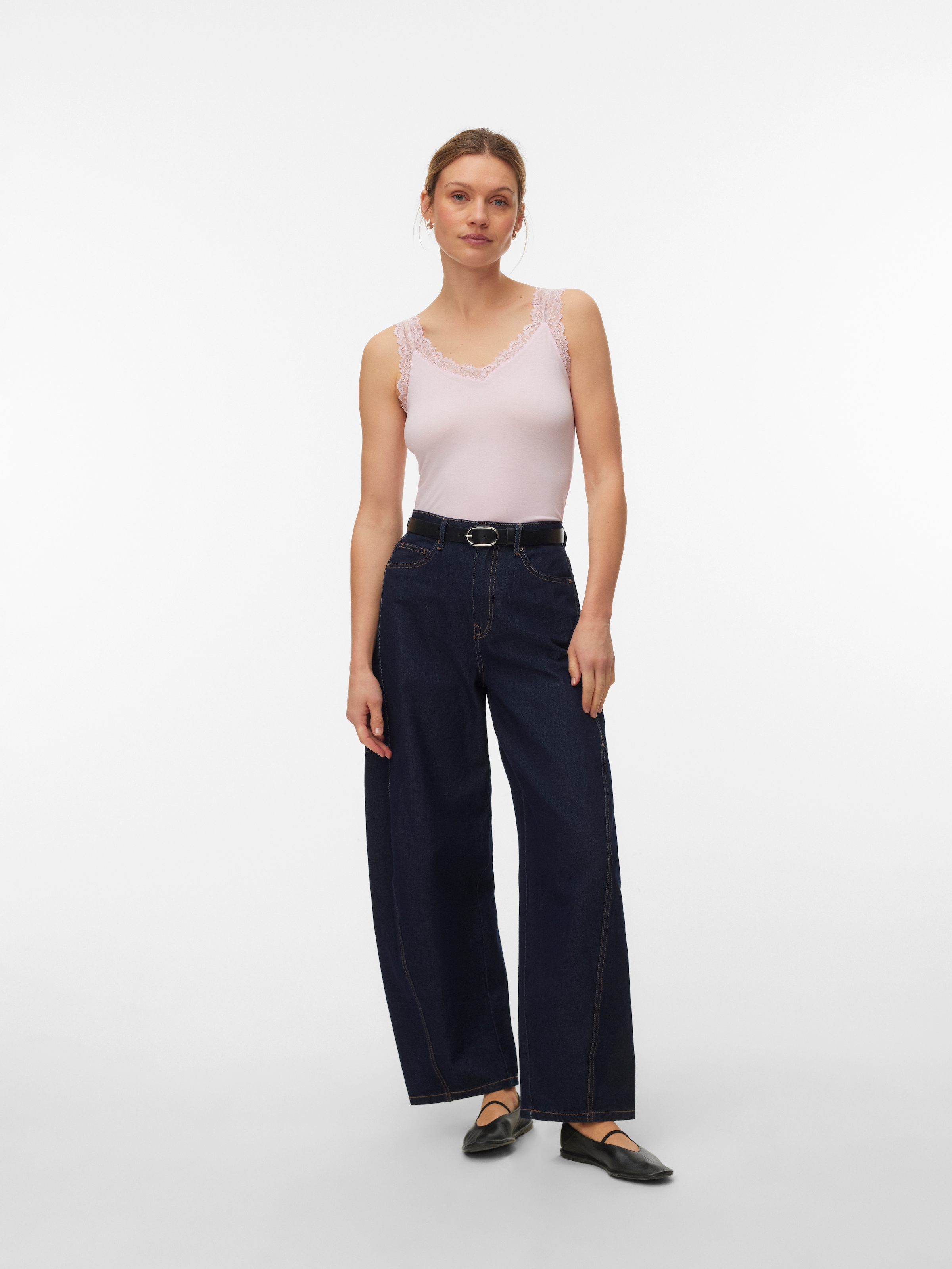 Vero Moda Top en dentelle »VMROSA SL TOP JRS NOOS« Viskosemischung