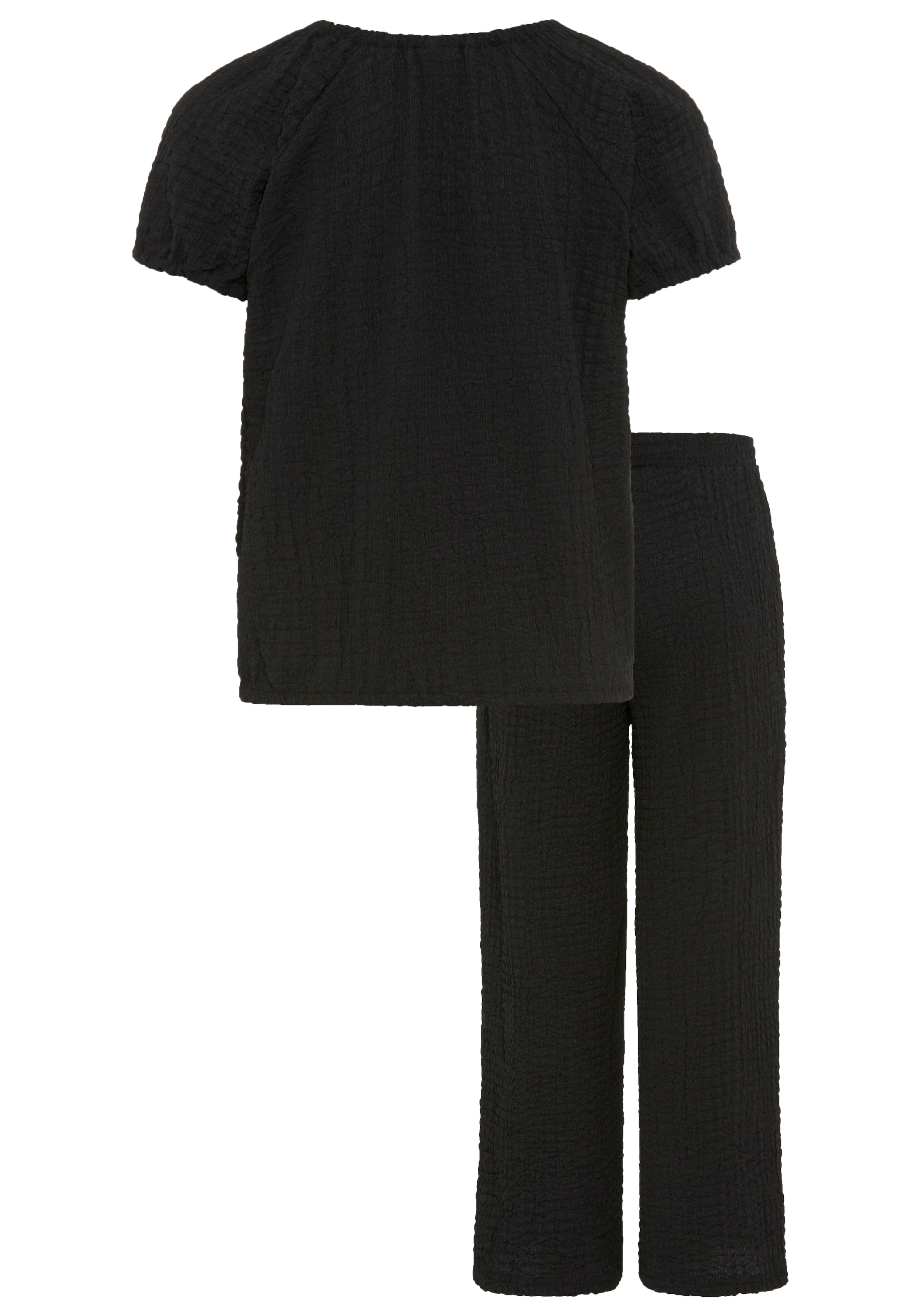 KIDSWORLD Chemise & pantalon »2tlg Set: Carmenshirt+Hose« Set, 2,  Ganzes Outfit: Shirt mit Raglanärmeln und Hose