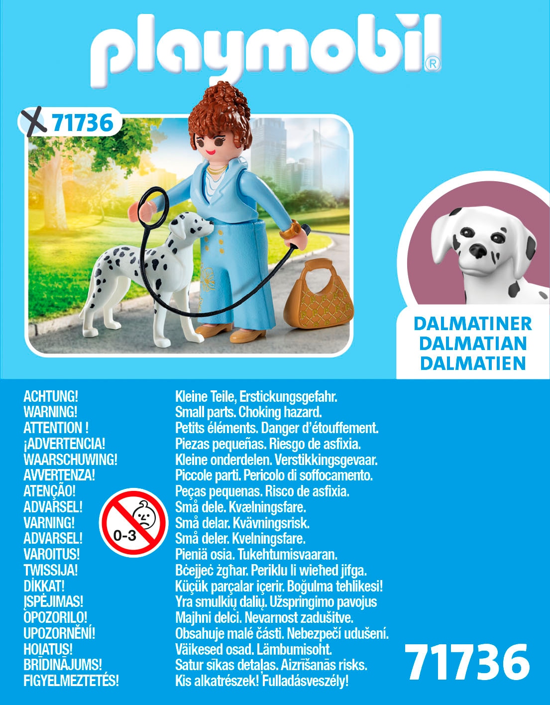 Playmobil® Jeu de construction »Managerin mit Dalmatiner (71736), Playmobil My Life«