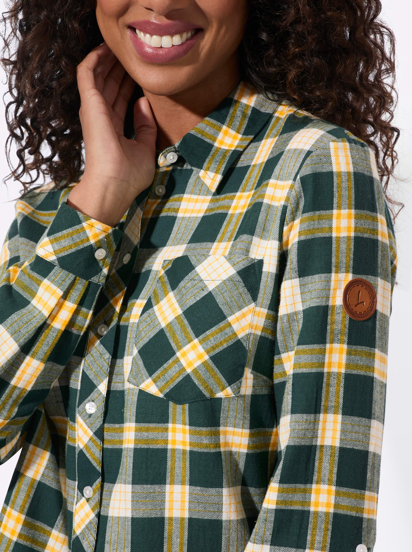 Casual Looks Blouse en flanelle