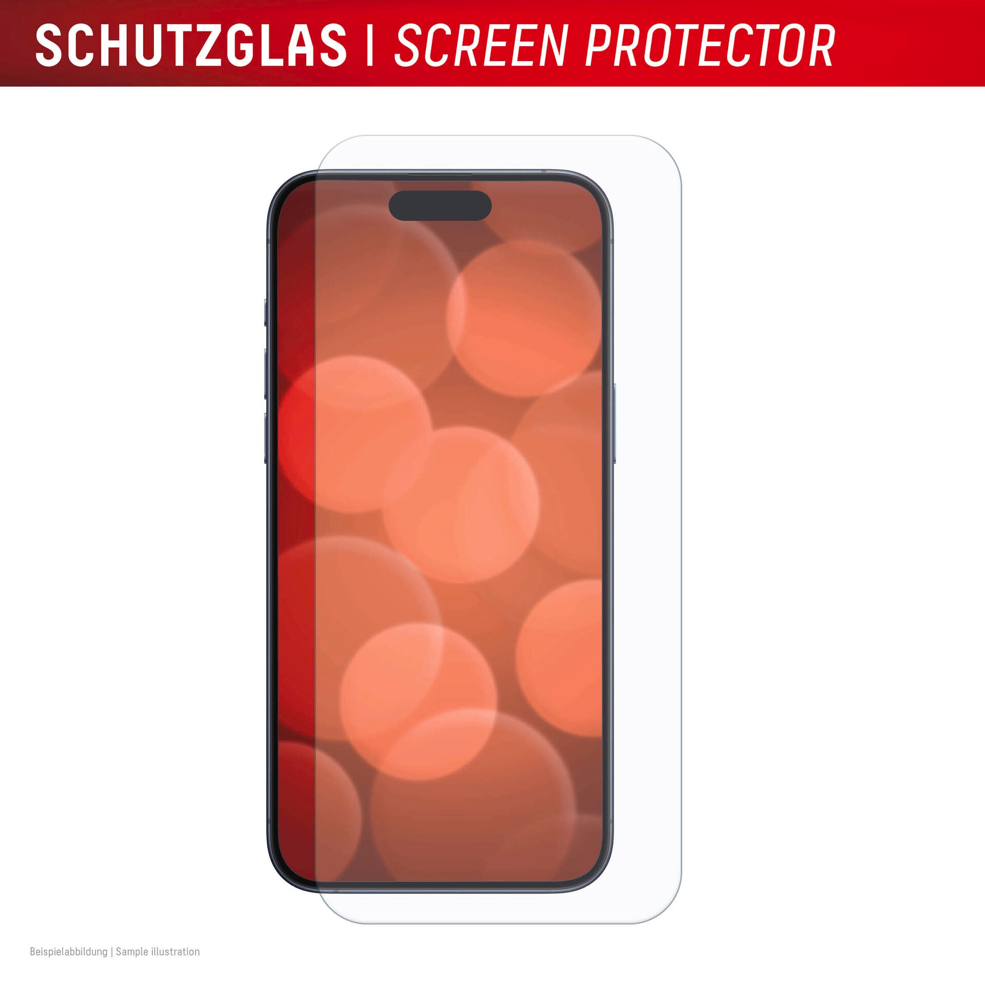 Displex Displayschutzglas »Real Glass Screen Protection« für Apple iPhone 16;Apple iPhone 15;Apple iPhone 15 Pro Displayschutzfolie, Schutzfolie, Bildschirmschutz, kratz- & stossfest
