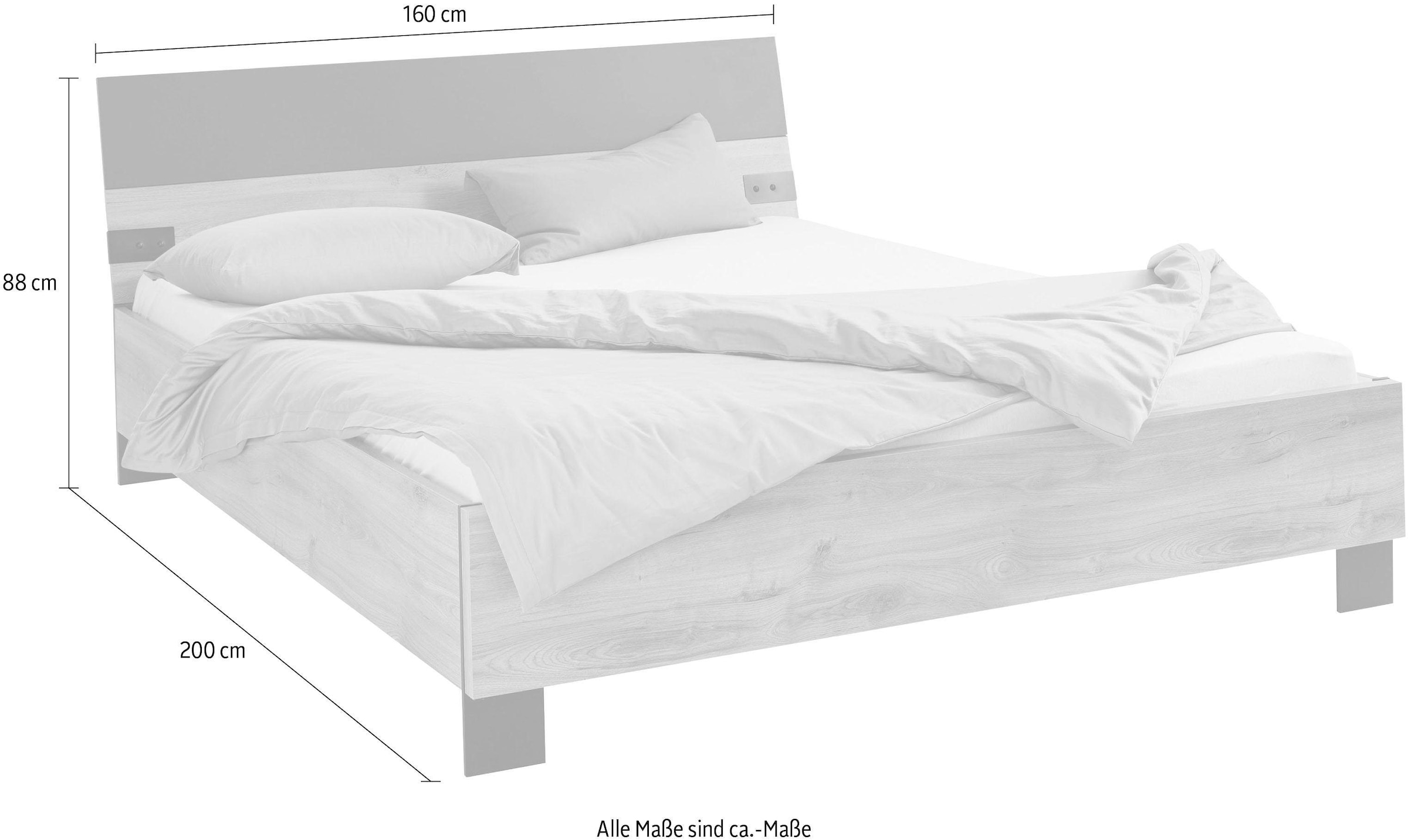 Wimex Futonbett »Malmö, Bett Made in Germany« im beliebten Industrial look, 3 Breiten zur Auswahl