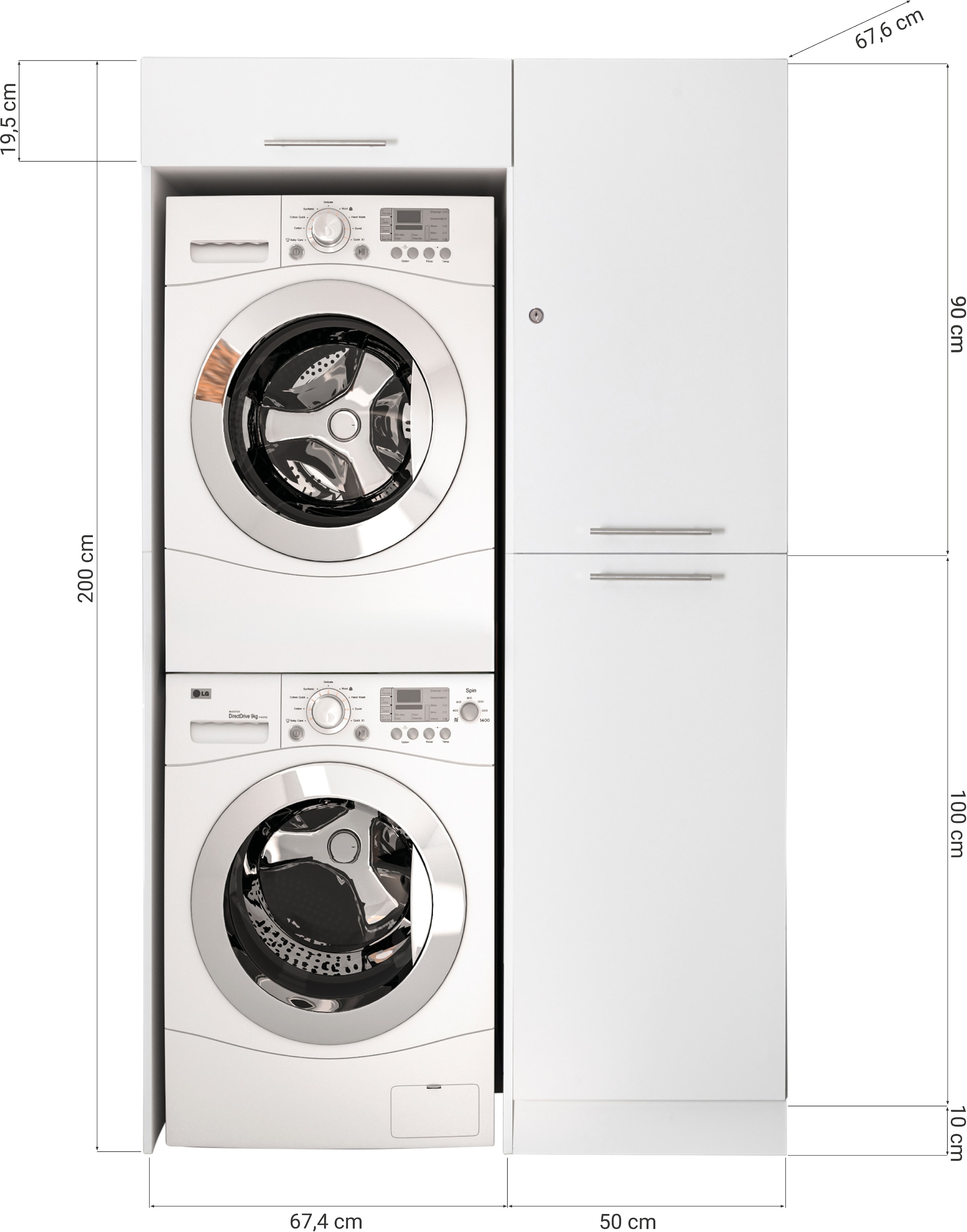 RESPEKTA Set d'armoires multi-usages »Clara-Set 6« Set, Schrankelemente einzeln erhältlich, 2 cuis tlg.