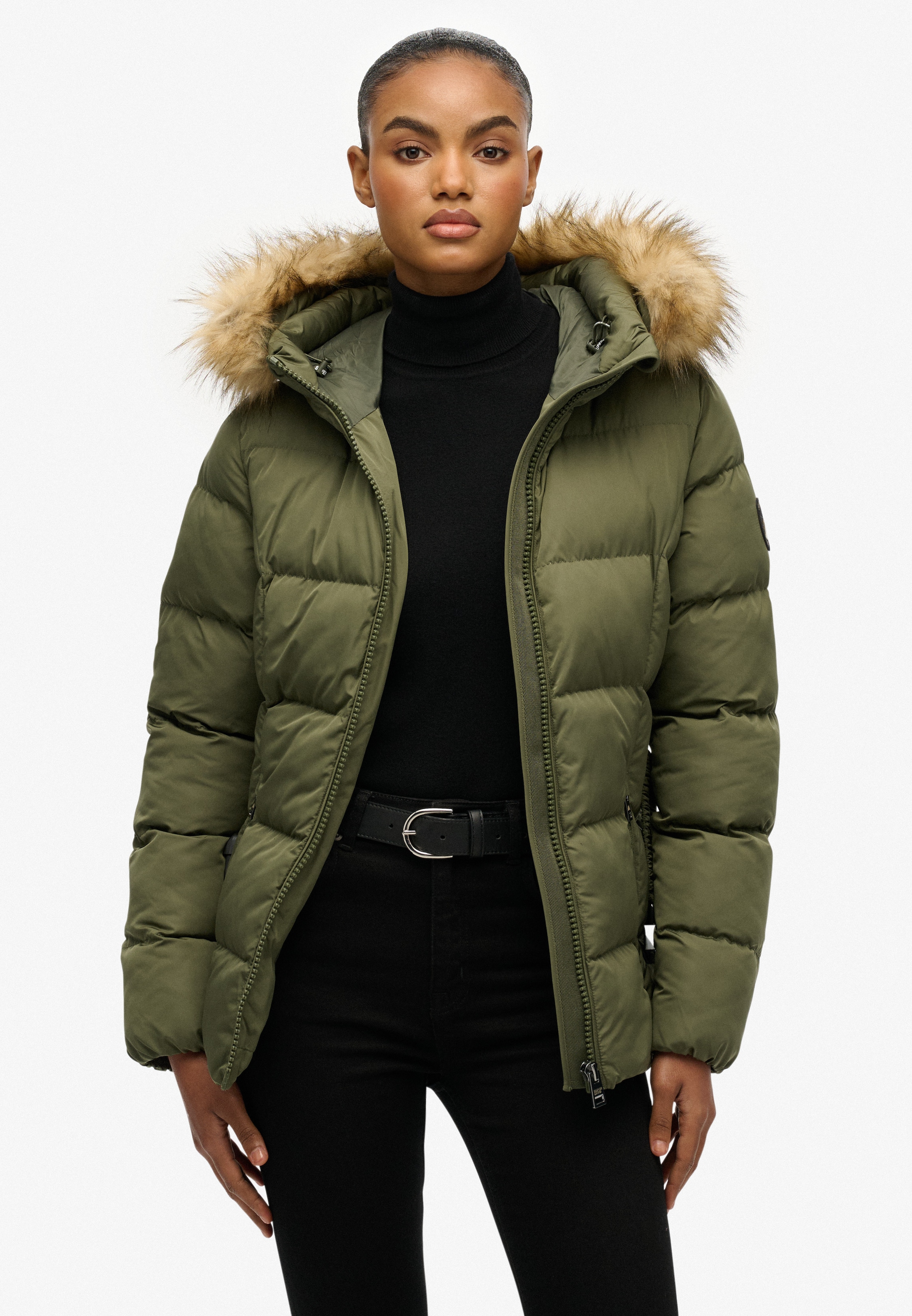 Superdry Veste matelassée »FUJI BELTED PUFFER« mit Kapuze