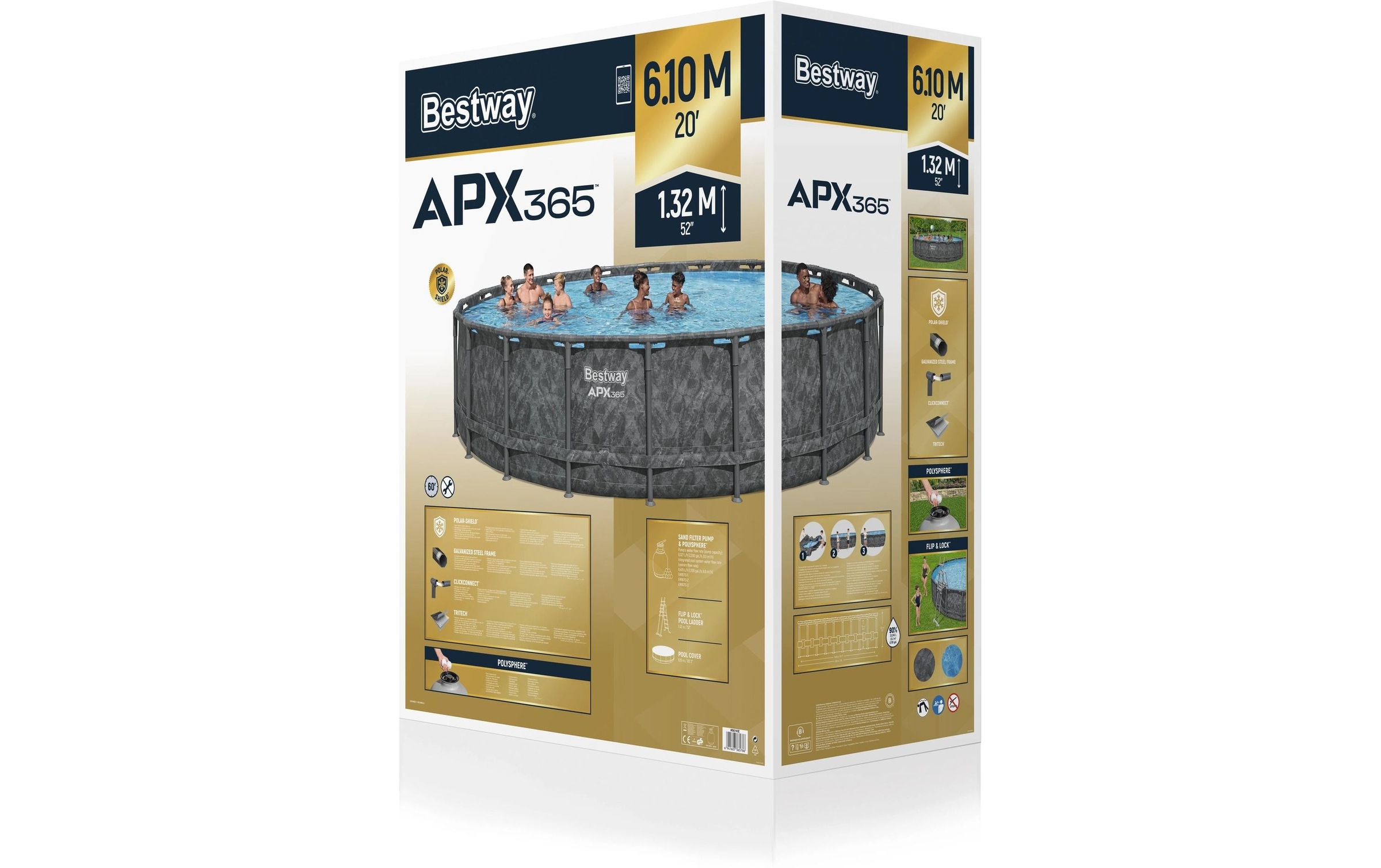 Bestway Framepool »APX365 610 x 132 cm«