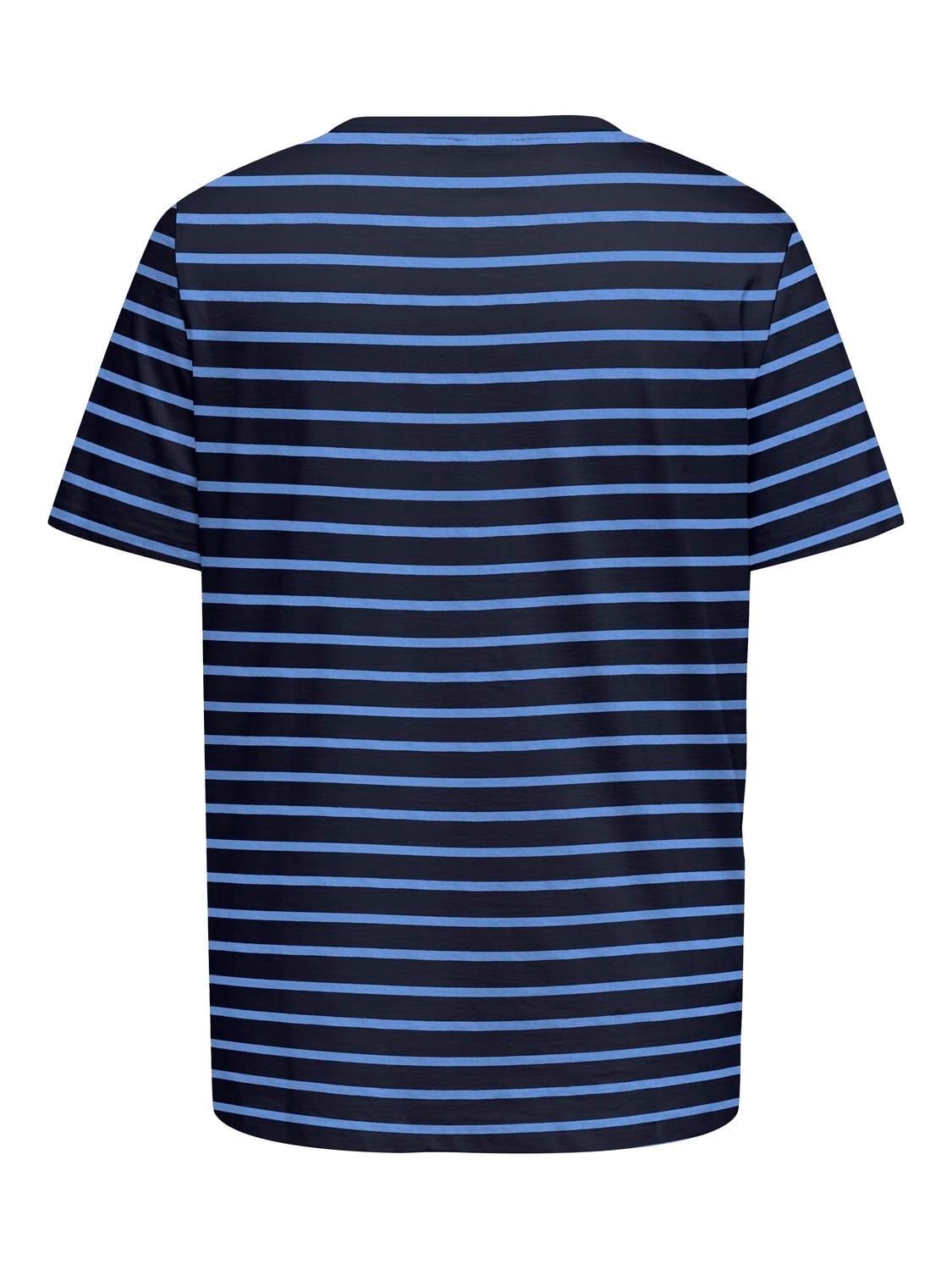 ONLY CARMAKOMA Shirt à col rond »CARBLOOM LIFE S/S TOP JRS«