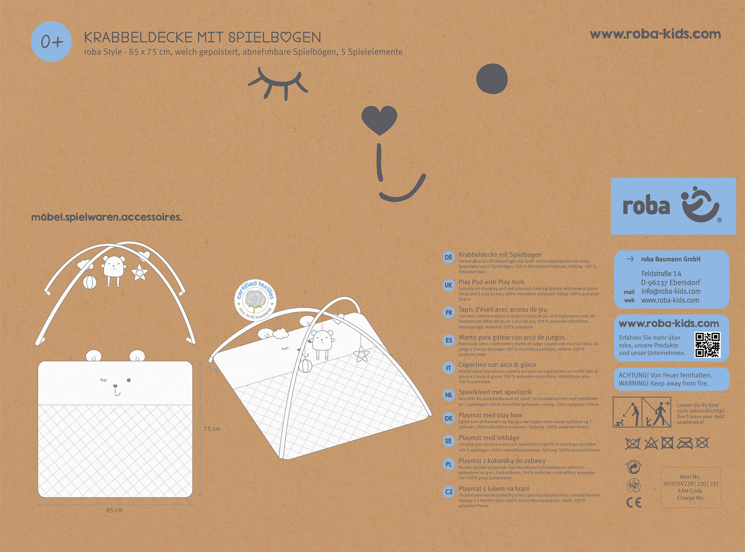 roba® Arche de jeu »Style« inkl. 5 Spielelementen