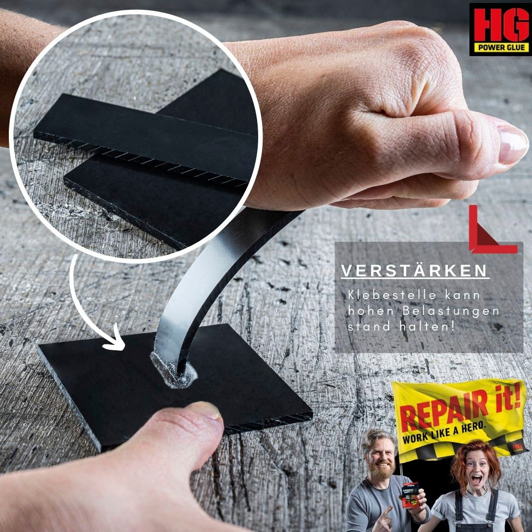 HG Reparatur-Set »PowerGlue« 7 Stk. tlg. XXL-Profikoffer, die Schweissnaht aus der Flasche