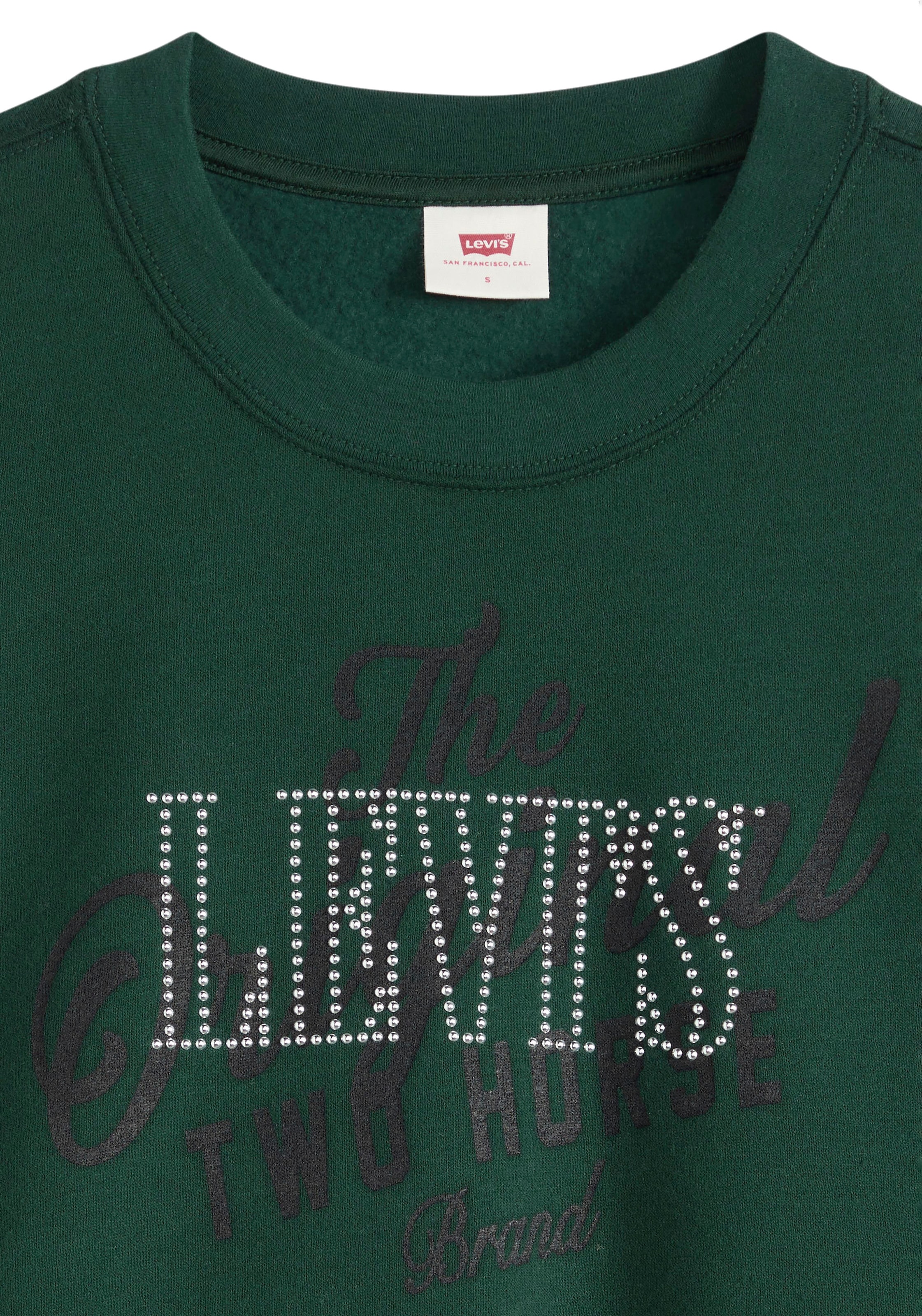 Levi's® Sweat-shirt »GR EVERYDAY CREW 2.0«, détails pailletés sur le devant
