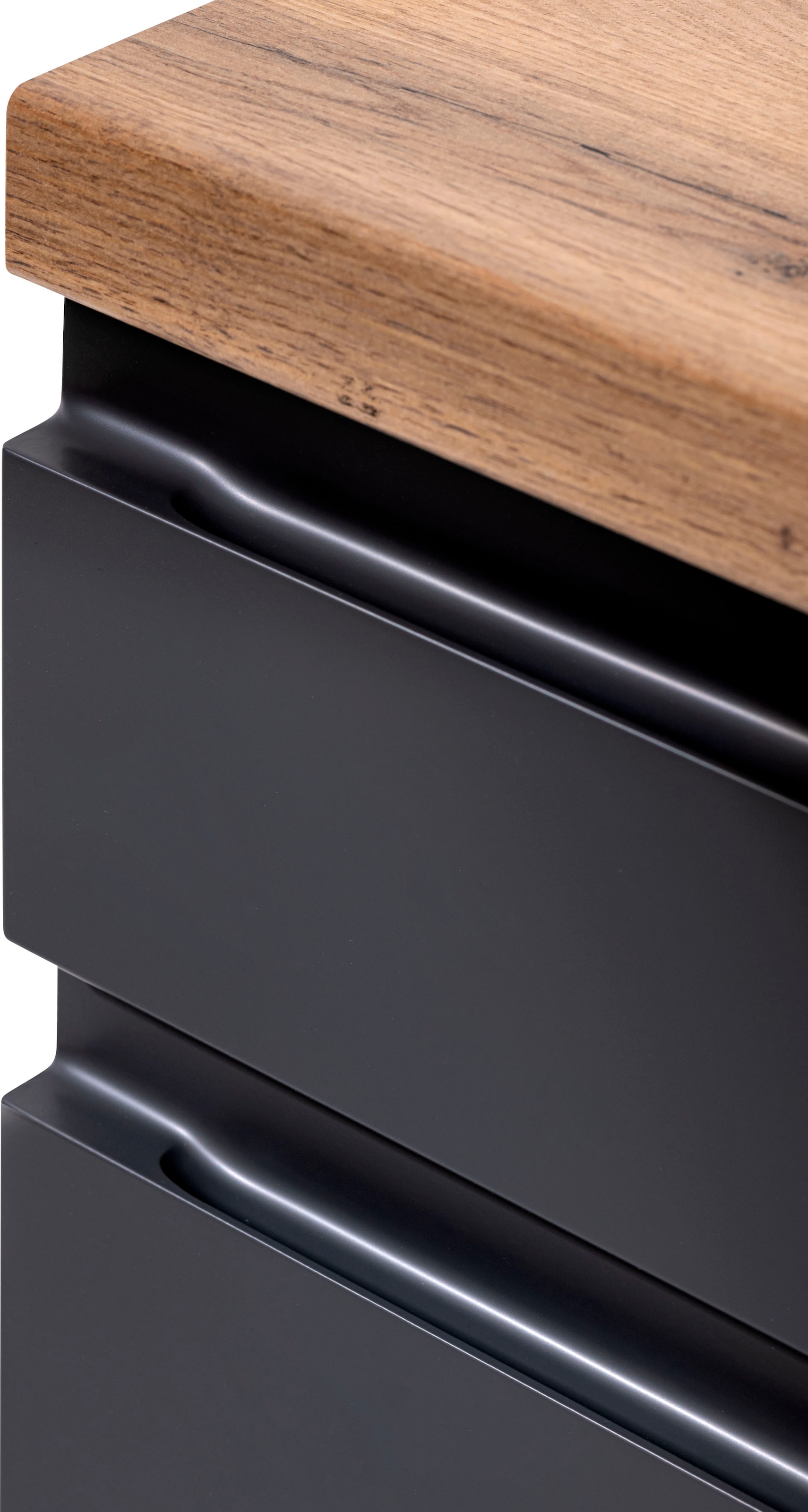 KOCHSTATION Armoire basse »KS-Bruneck« »Bruneck« largeur 180 cm, beaucoup d'espace de rangement, façades MDF de haute qualité