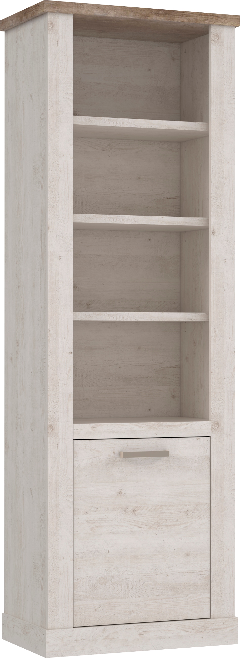 FORTE Étagère à livres »Duro« Hauteur 212 cm, étagère à dossiers avec porte, style maison de campagne