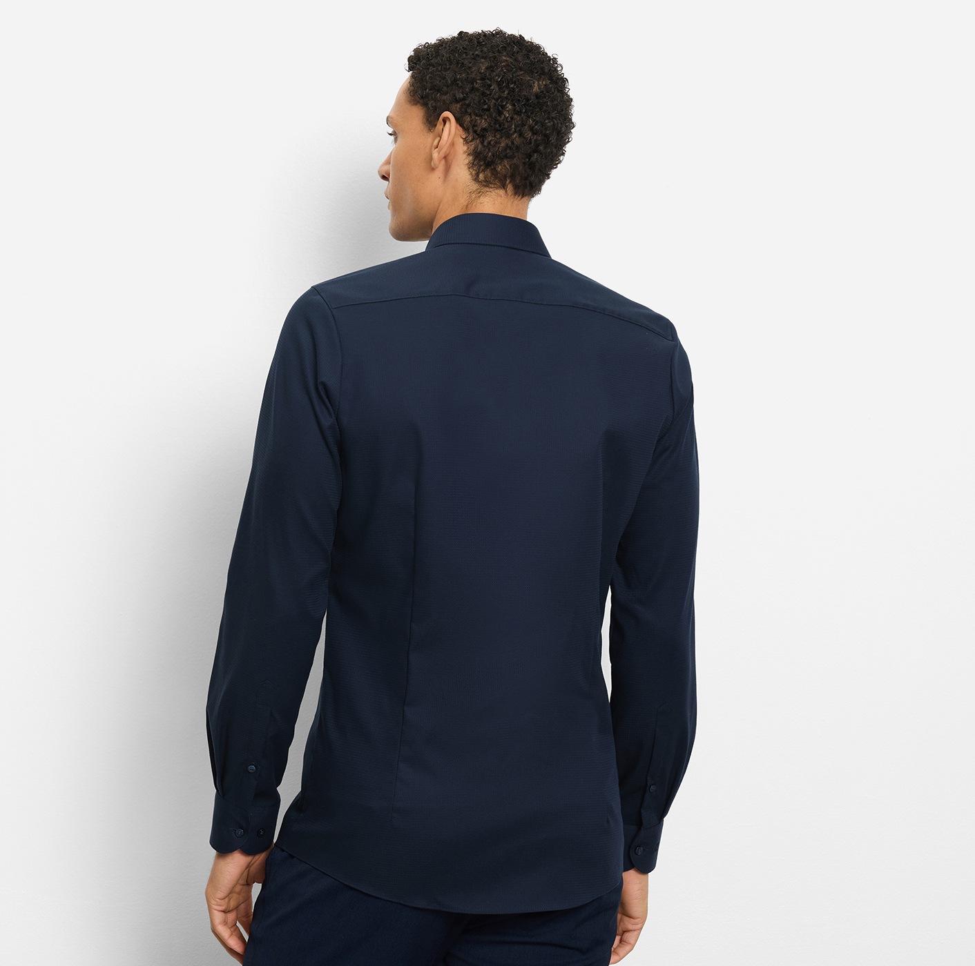 OLYMP Chemise à manches longues »Level Five« Under-Button-down-Kragen, Businesshemd, body fit, fein strukturiert