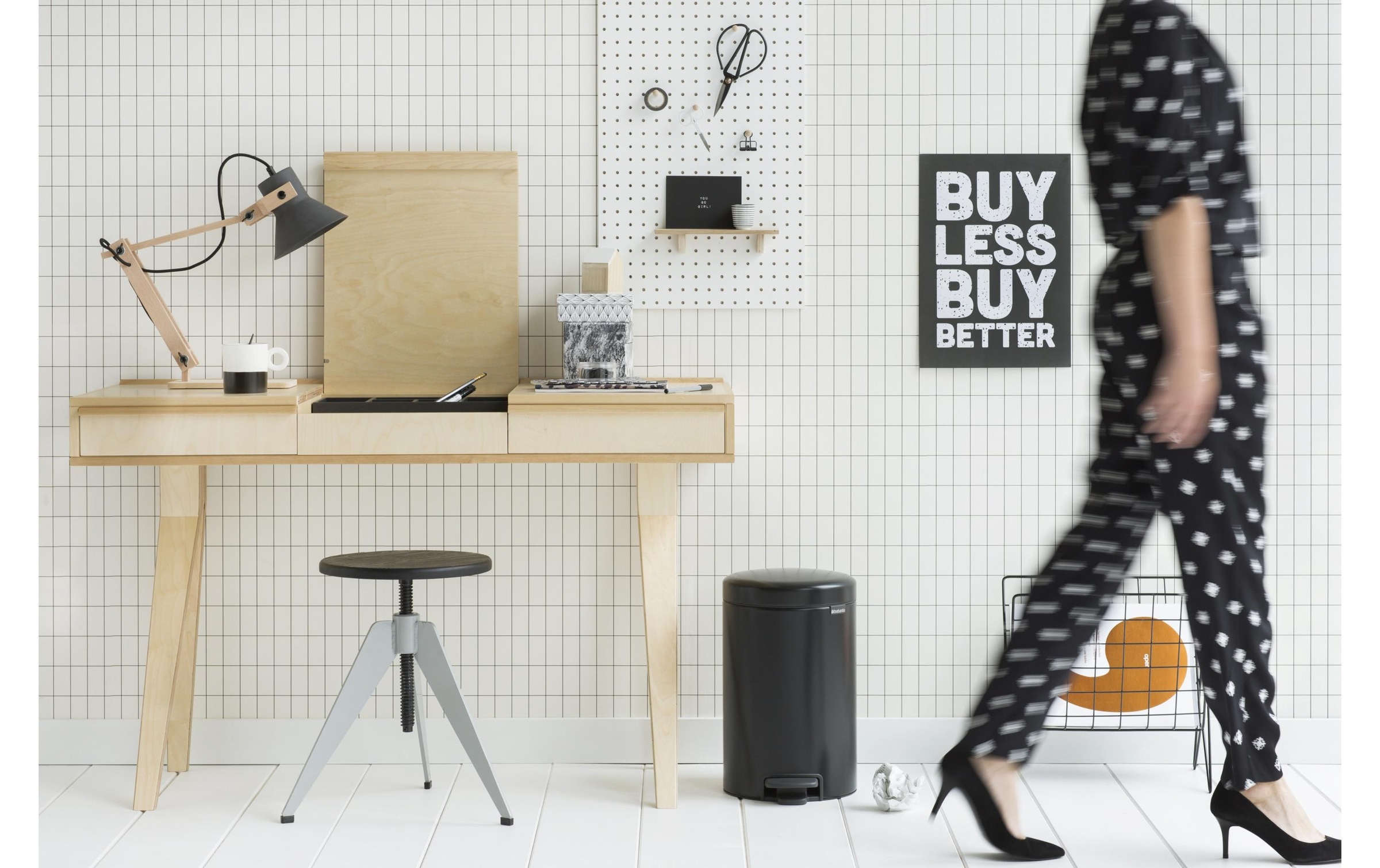 Brabantia Poubelle »NewIcon 12 l, Matt Black« 1 Behälter
