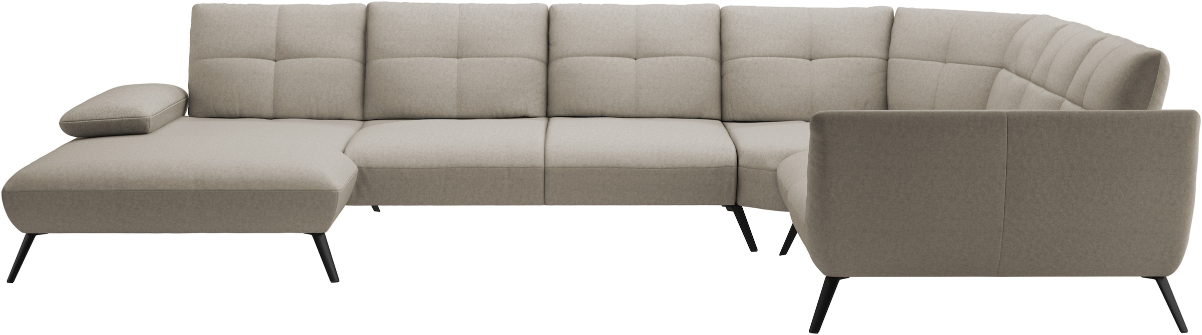 GOODproduct Wohnlandschaft »Mikado U-Form« inkl. Sitztiefenverstellung und Armteilverstellung