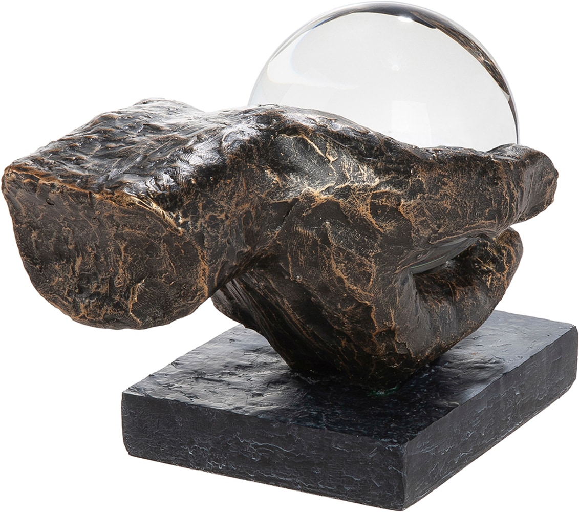 GILDE Skulptur »Skulptur Hand; Kugel Erkenntnis bronzefarben« Erkenntnis Weisheit Lebensweg Philosophie Inspiration