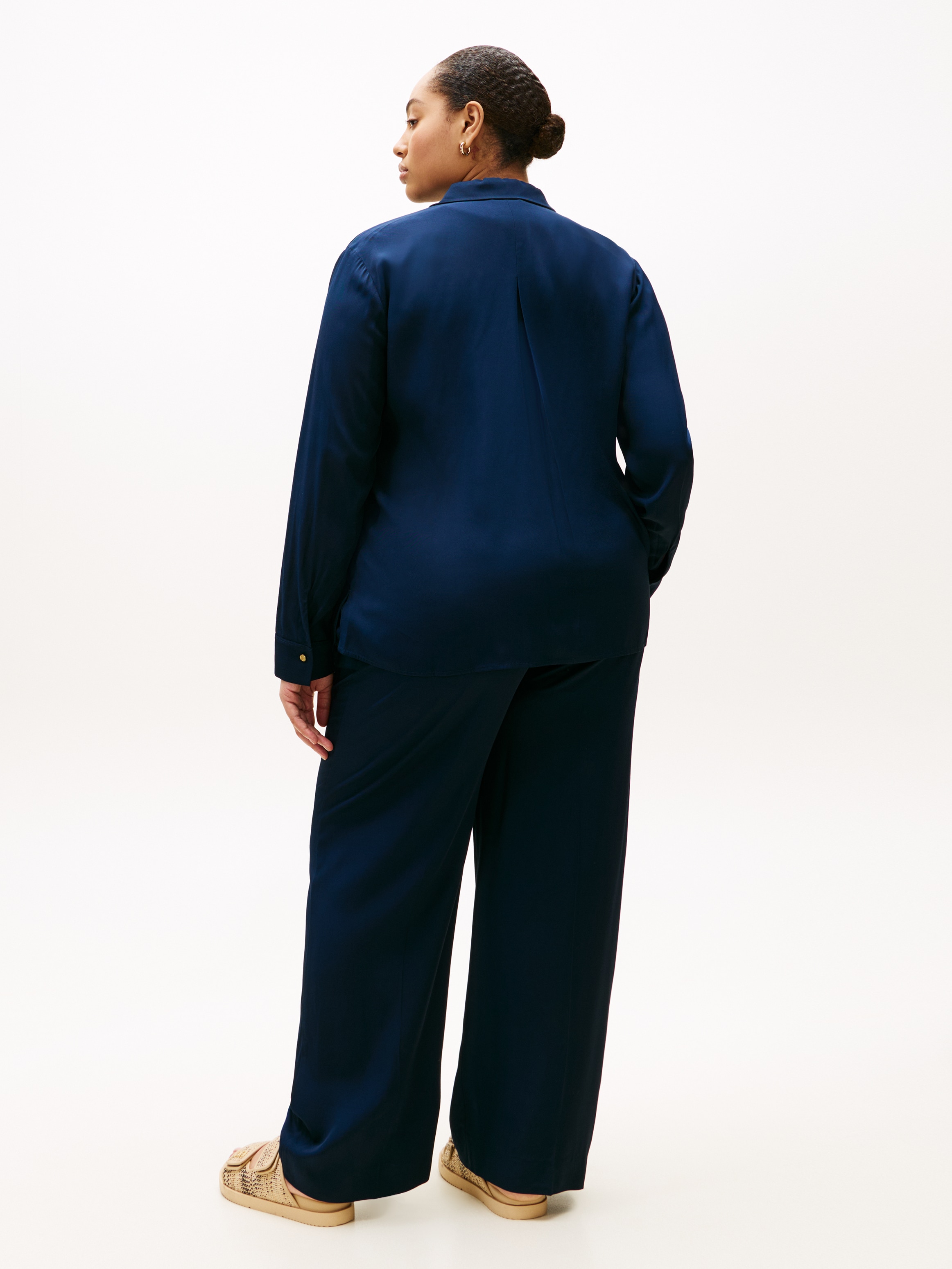 Tommy Hilfiger Curve Hemdbluse »CRV VIS TWILL BUTTON UP SHIRT« in grossen Grössen