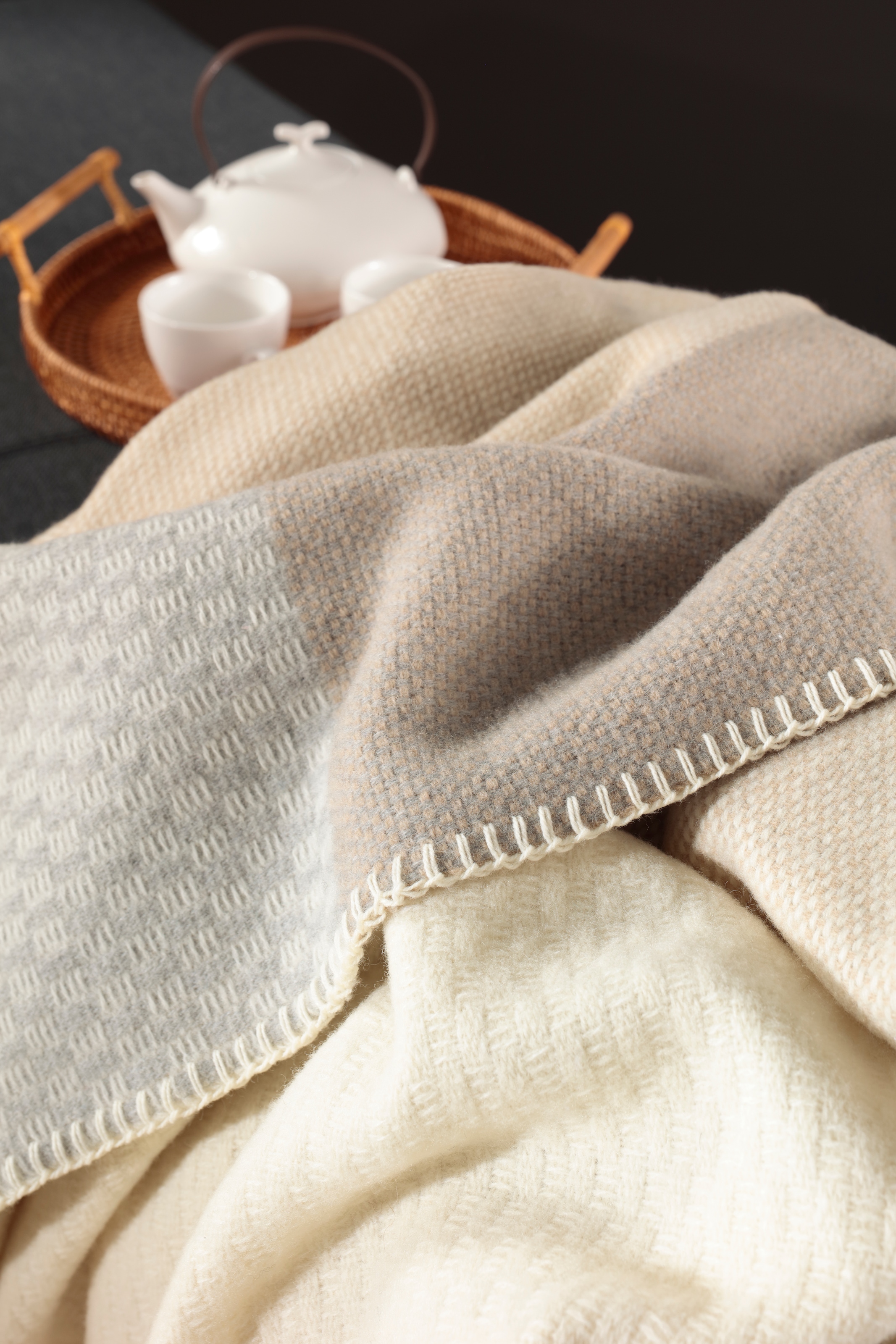 Biederlack Couverture en laine »Wolldecke Merino« mit 100% Merinowolle