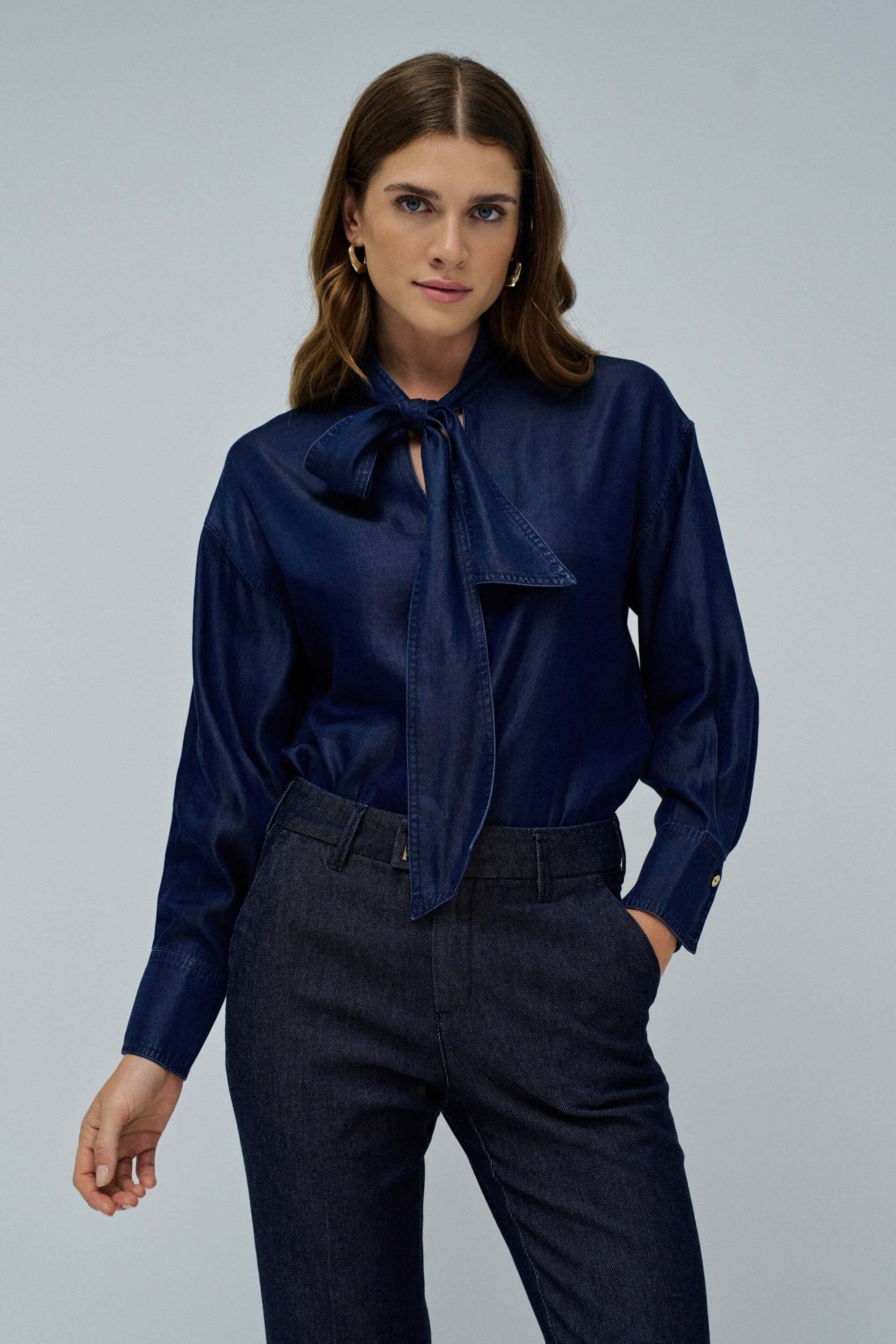 Salsa Blouse à manches longues »Salsa Jeans Langarmbluse Blouse W/ Lace«