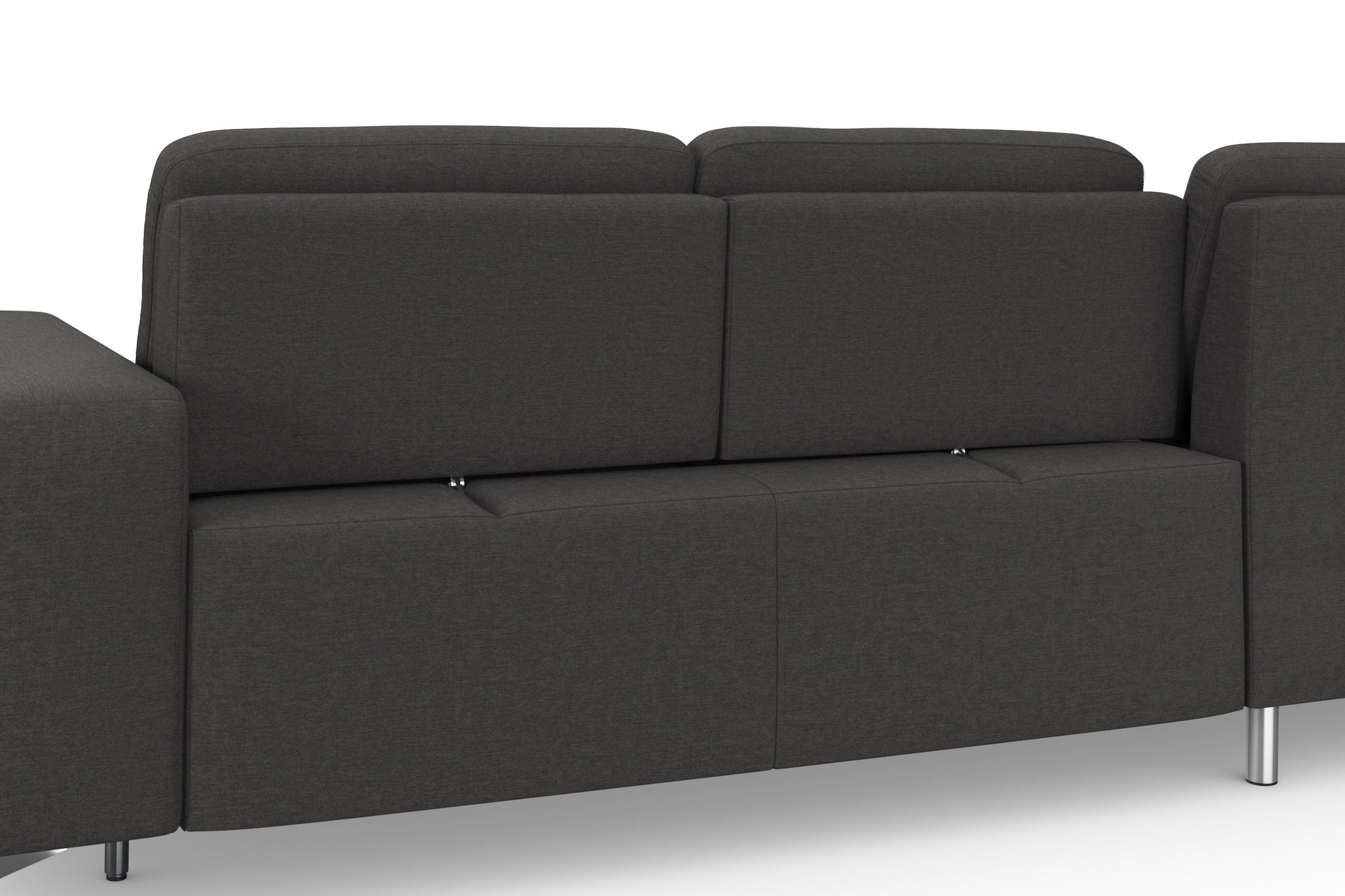 sit&more Ecksofa »Baviene L-Form« inklusive Sitztiefenverstellung und Federkern, wahlweise Bettfunktion