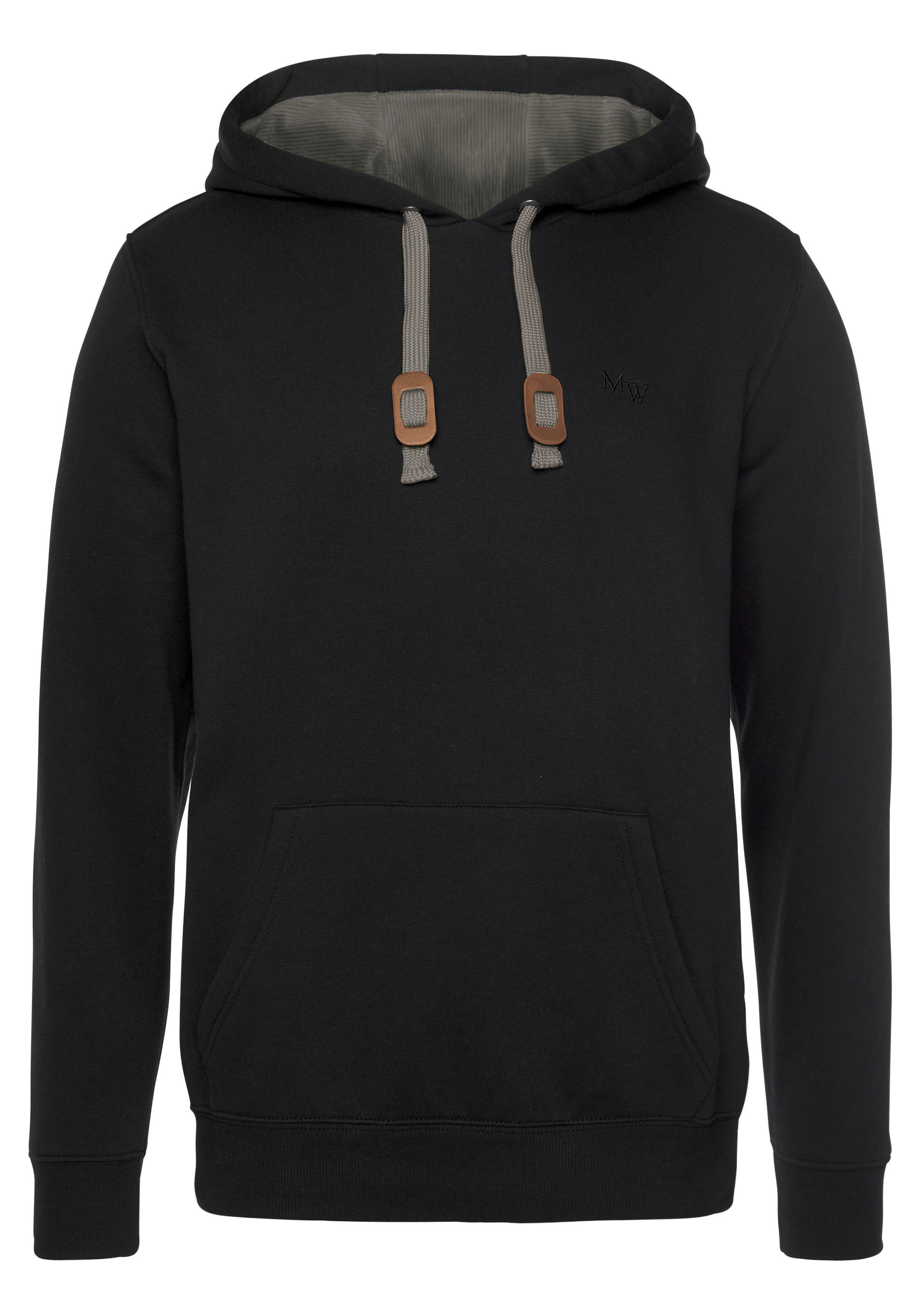 Man's World Kapuzensweatshirt lange Ärmel,  lockere Passform,  unifarben,  mit Kapuze