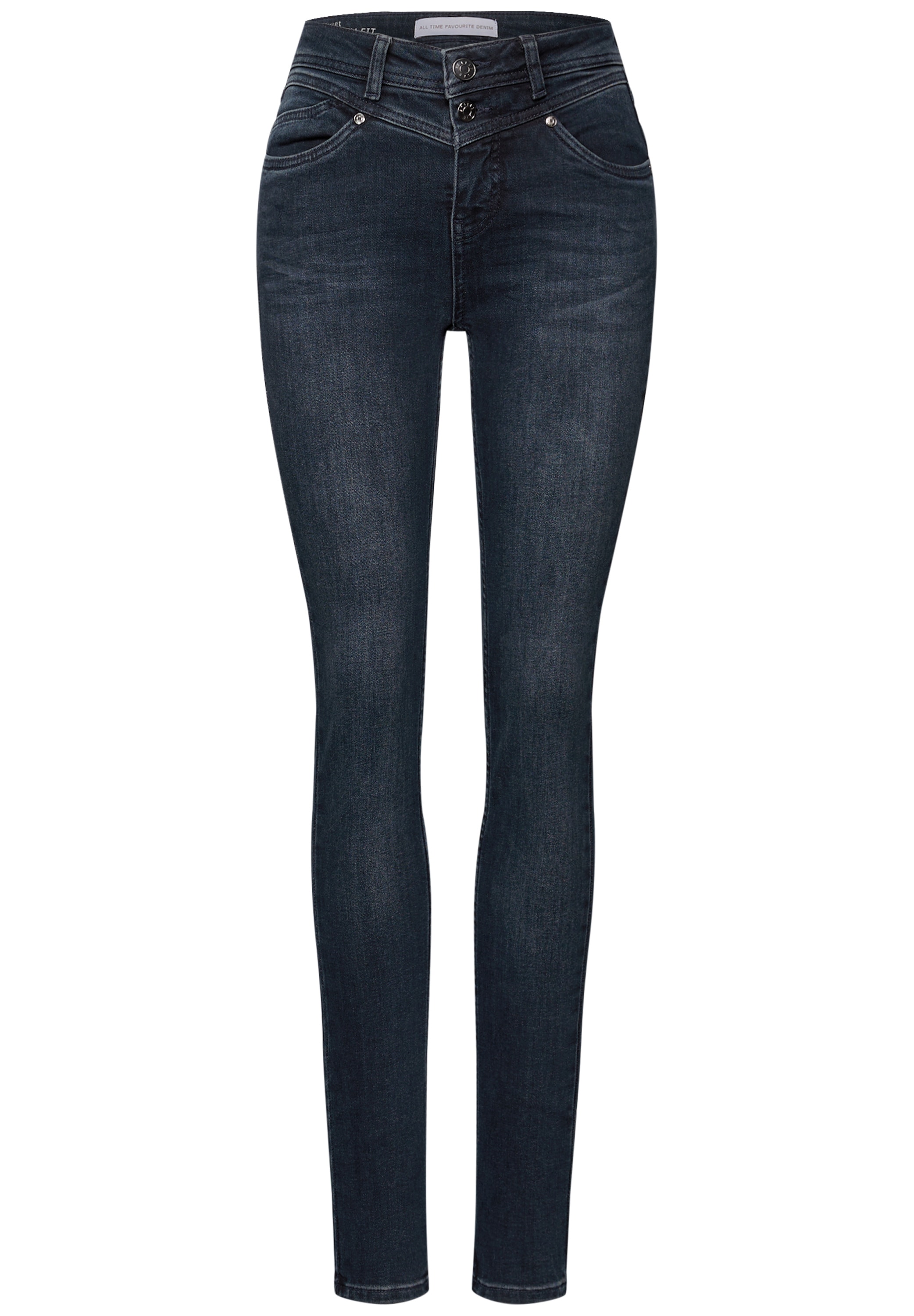STREET ONE Slim-fit-Jeans »Style York« im 5-Pocket-Style und mit Stretch