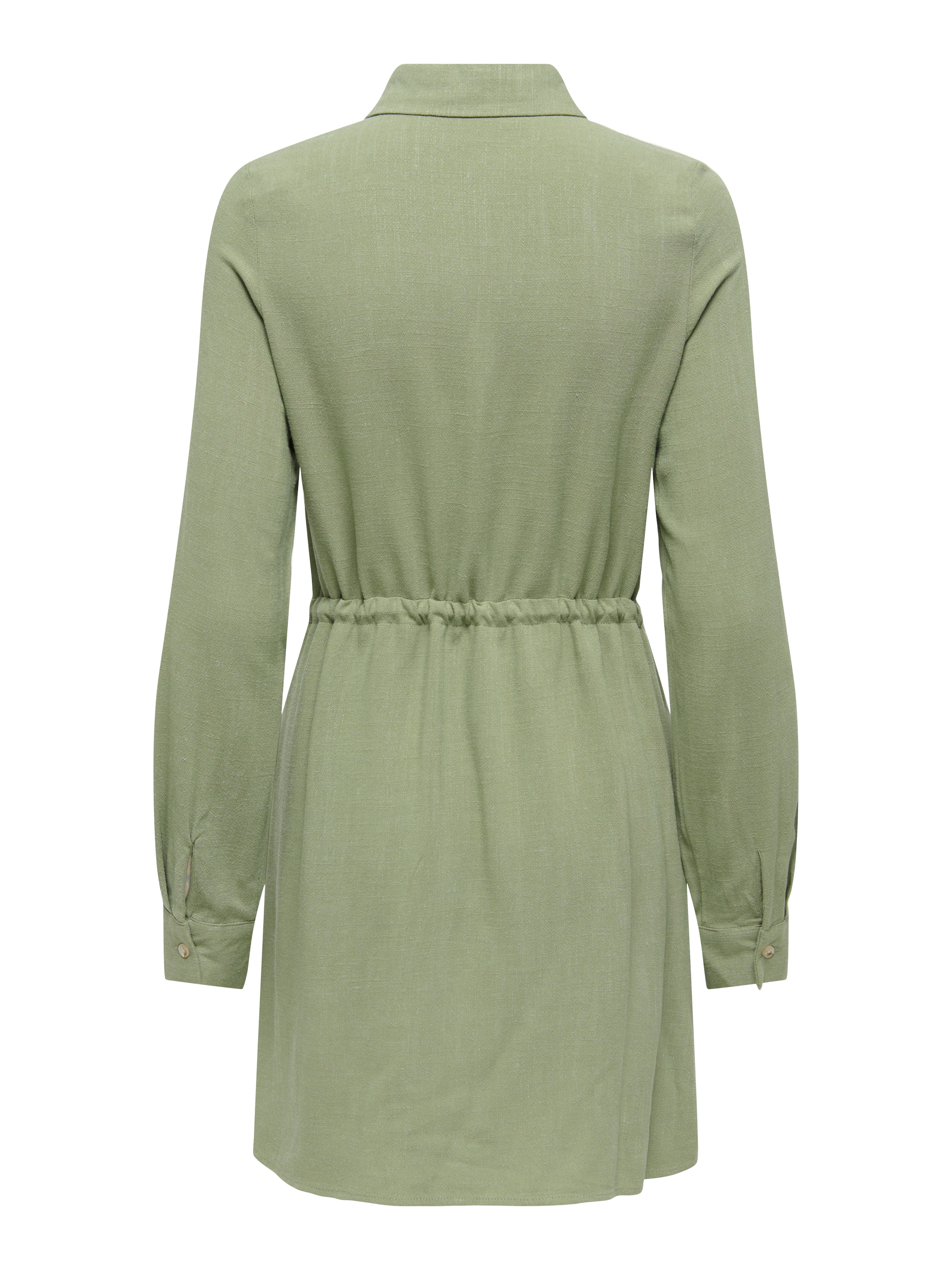 ONLY Robe chemisier »ONLSIESTA L/S LINEN BL SHIRT DRESS PNT« mélange viscose, coupe régulière, avec lin