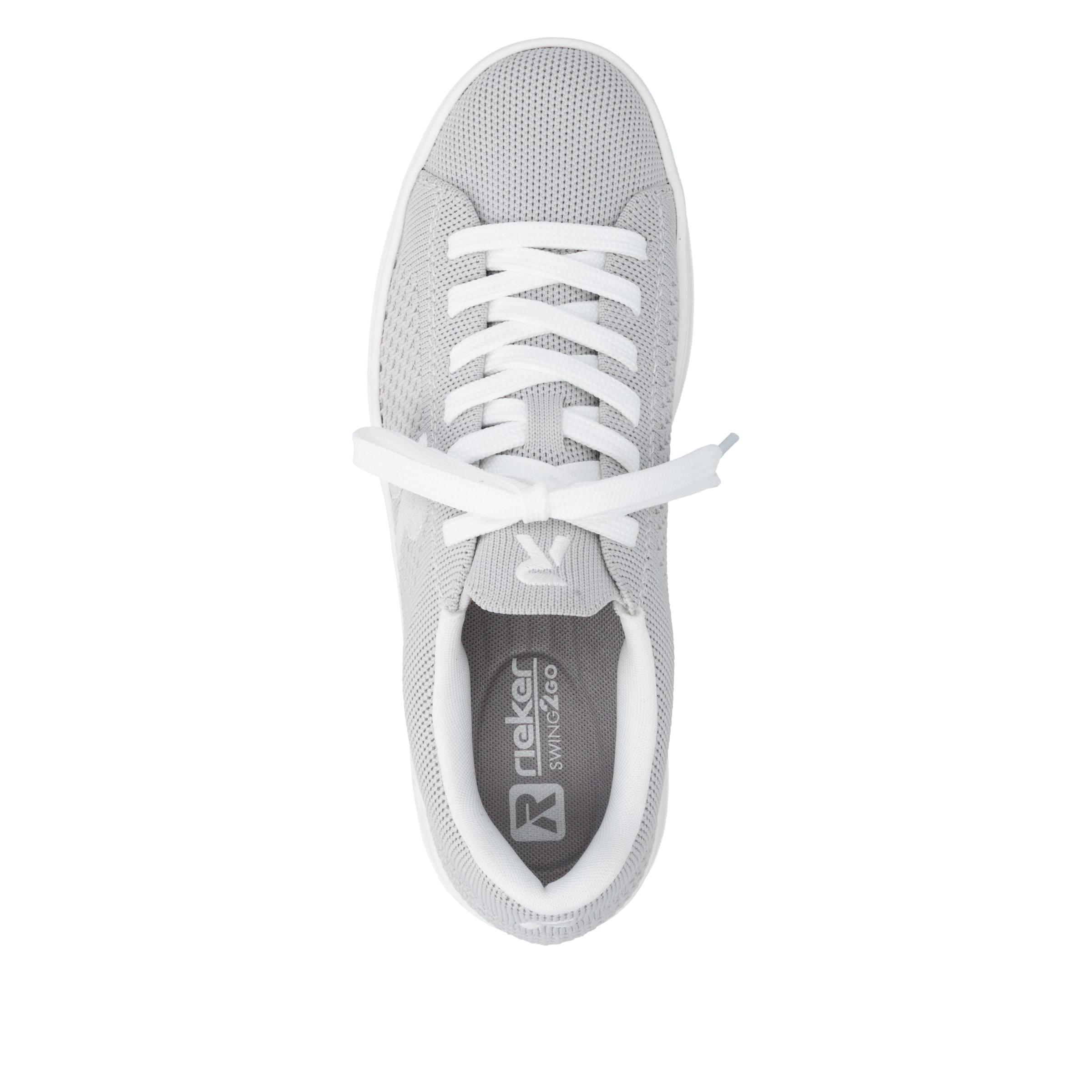 RIEKER Sport Baskets à plateforme  Sneaker slip-on, chaussure basse, sneaker décontracté avec laçage appliqué