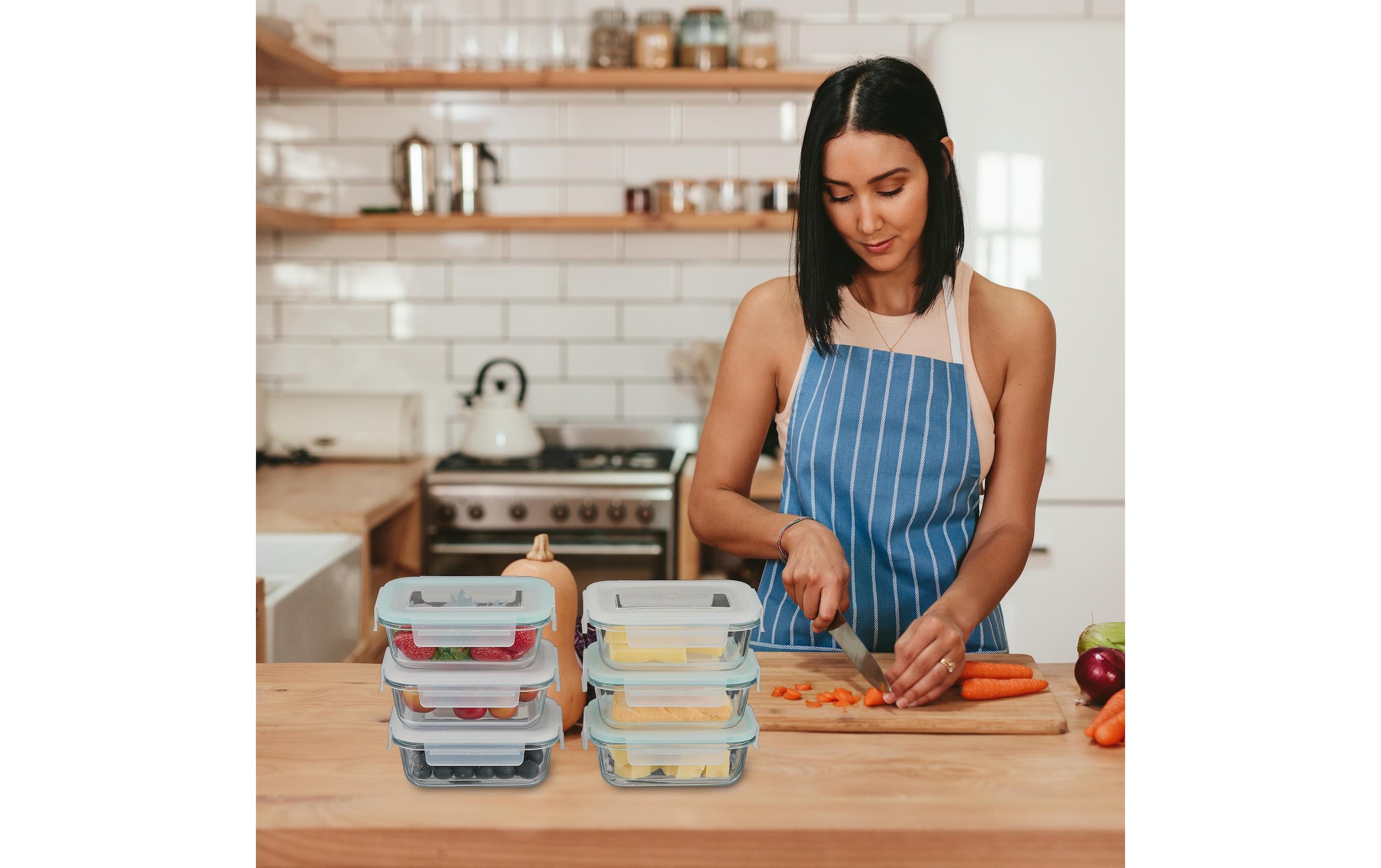 relaxdays Boîte à provisions »0.37 l« compatible lave-vaisselle