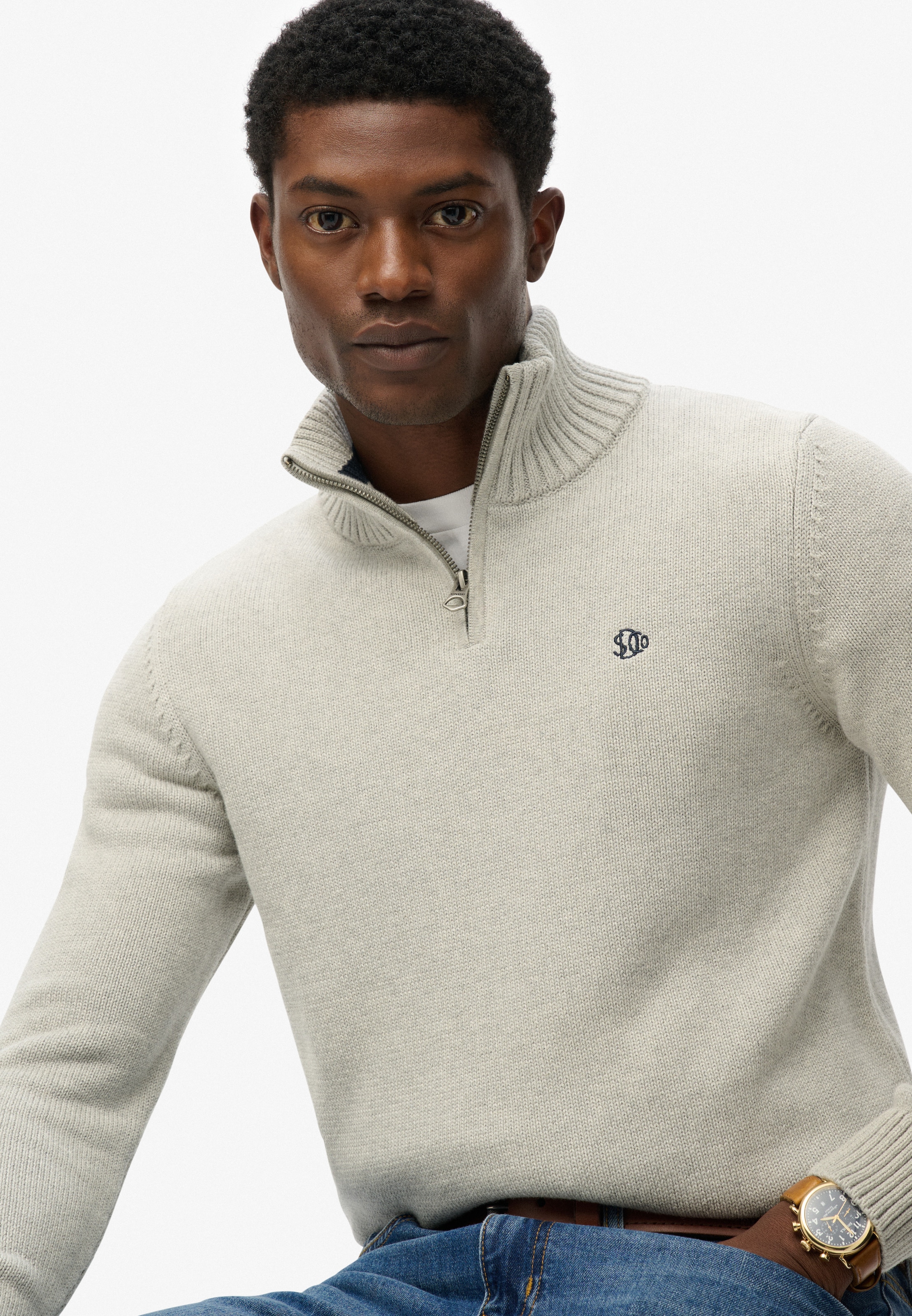 Superdry Strickpullover »COTTON KNIT HENLEY«