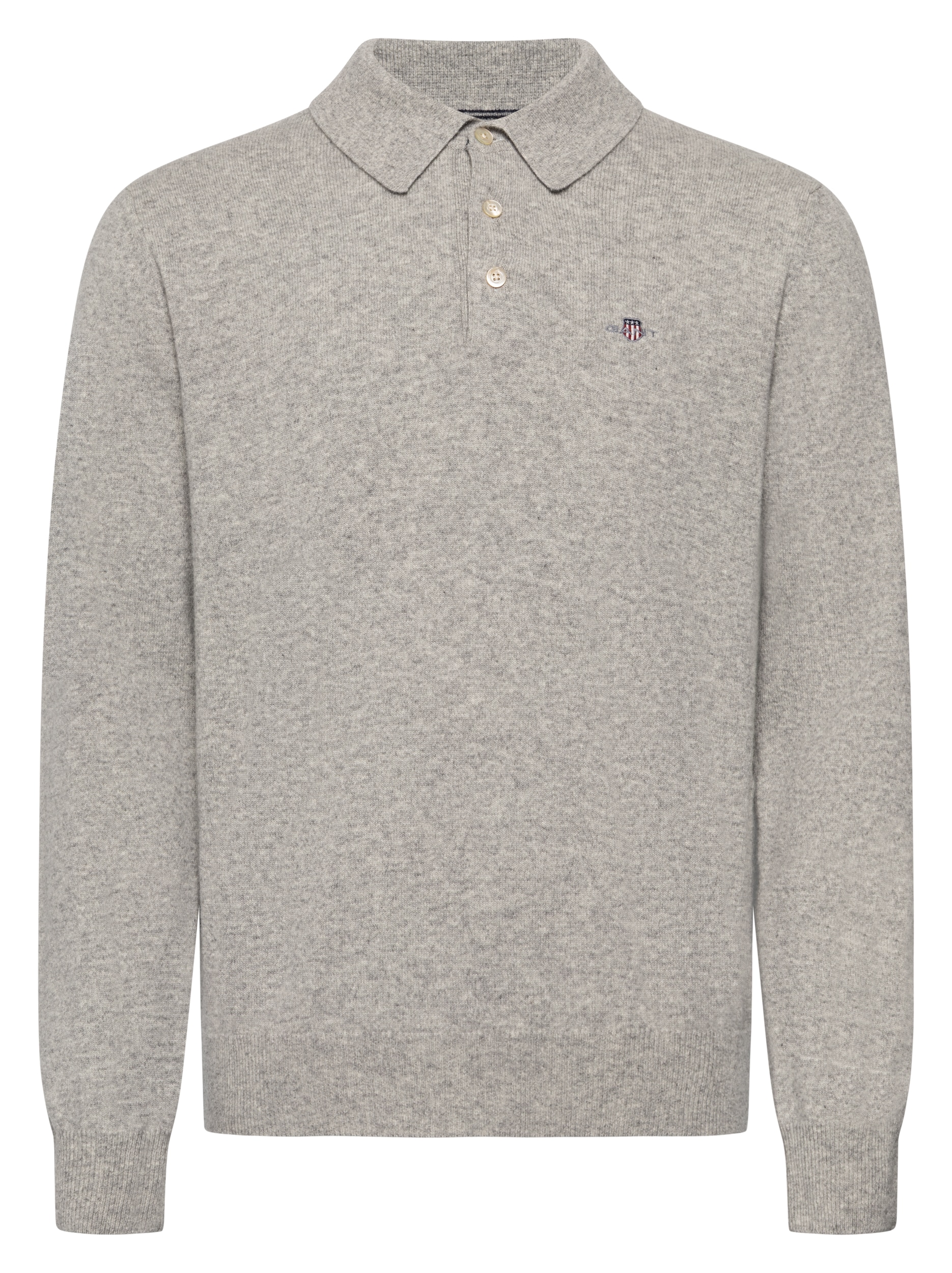 Gant Pull à col polo »SUPERFINE LAMBSWOOL« aspect chiné, coupe normale